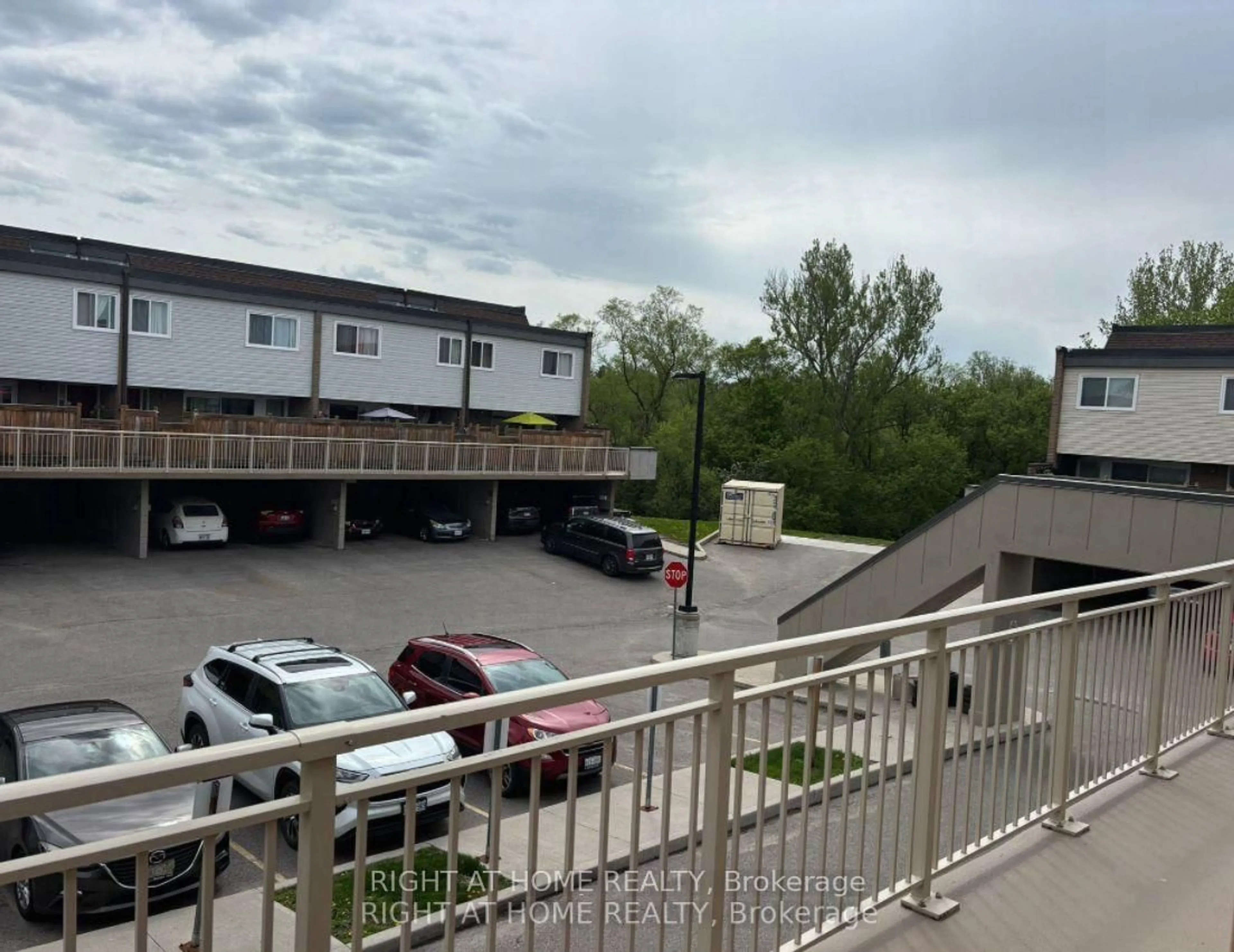 Balcony in the apartment, city buildings view from balcony for 248 Milestone Cres #120, Aurora Ontario L4G 3M2