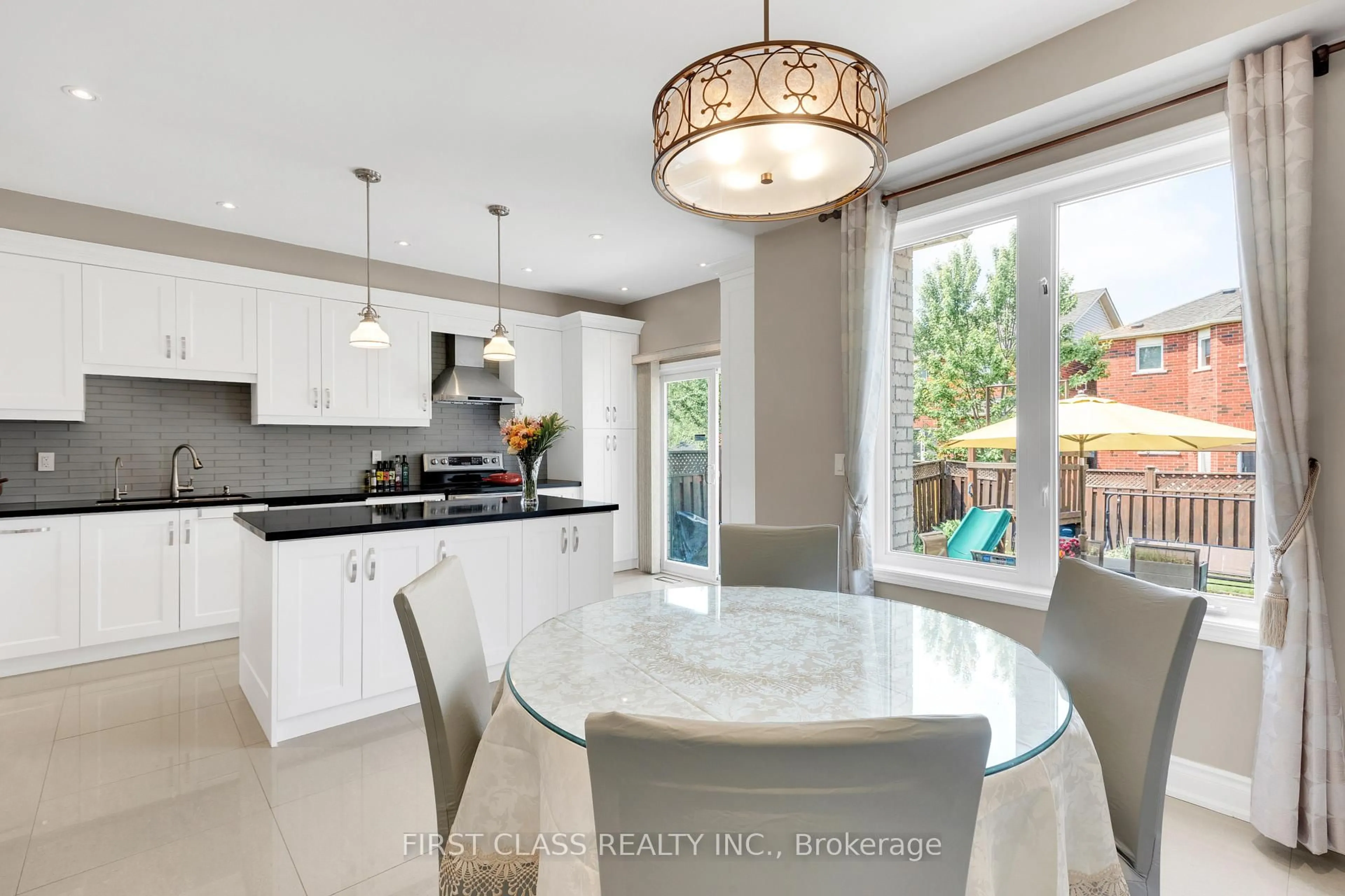 Contemporary kitchen, ceramic/tile floor for 12 Charles Sturdy Rd, Markham Ontario L6C 3A8