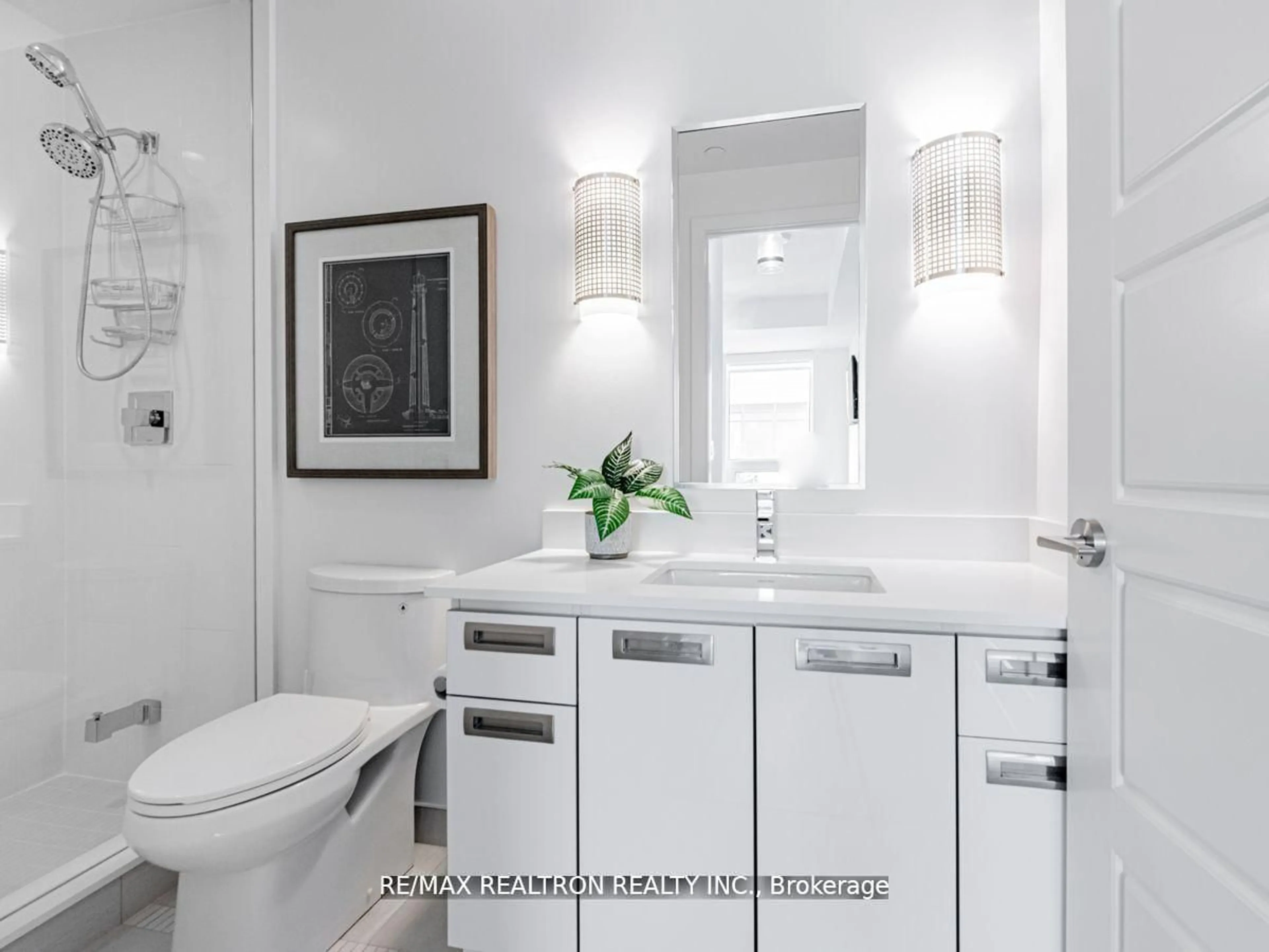 Contemporary bathroom, ceramic/tile floor for 271 Sea Ray Ave #B307, Innisfil Ontario L9S 0L8
