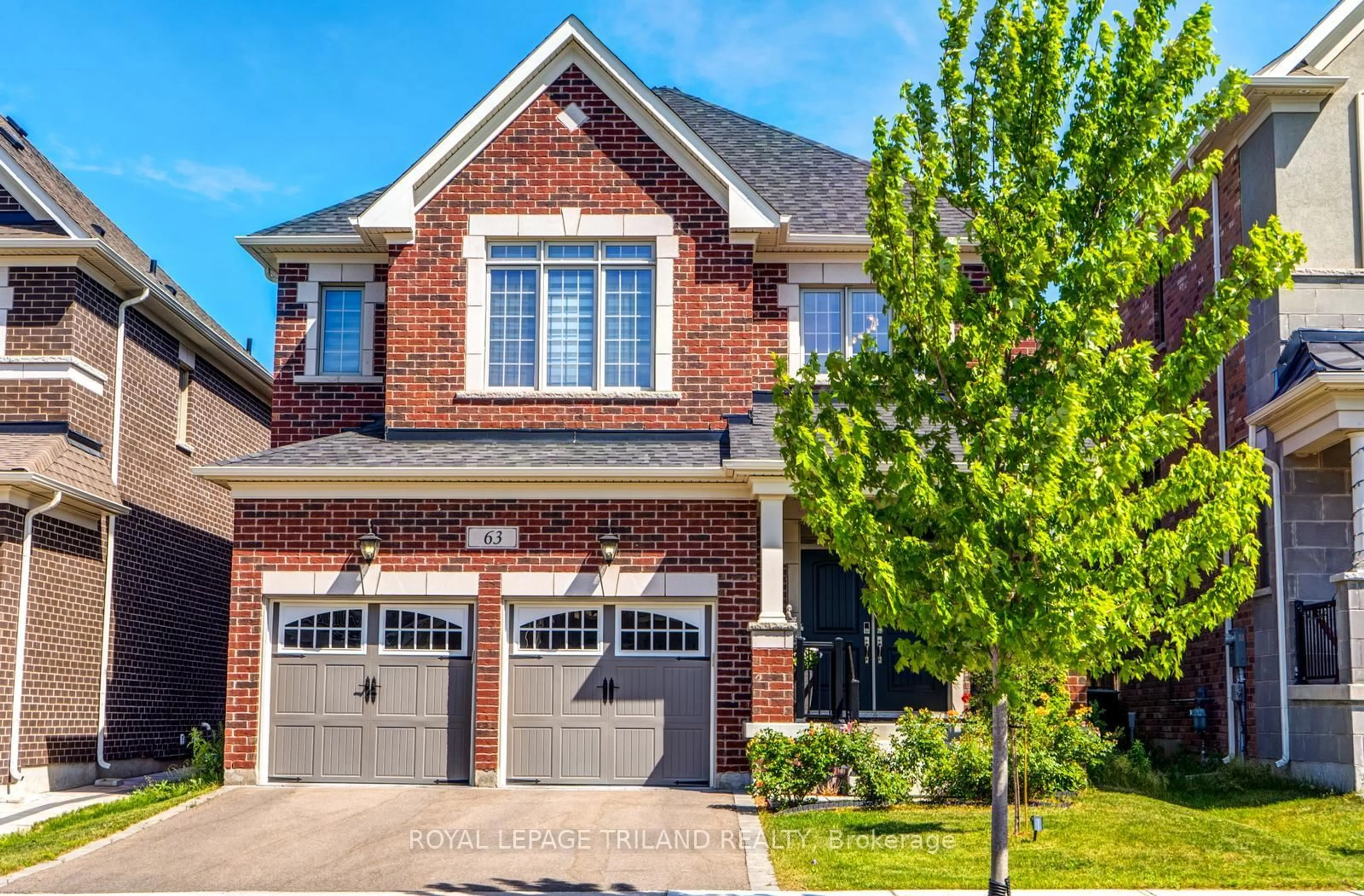 Home with brick exterior material, street for 63 Ten Pines Rd, Vaughan Ontario L4H 5B4