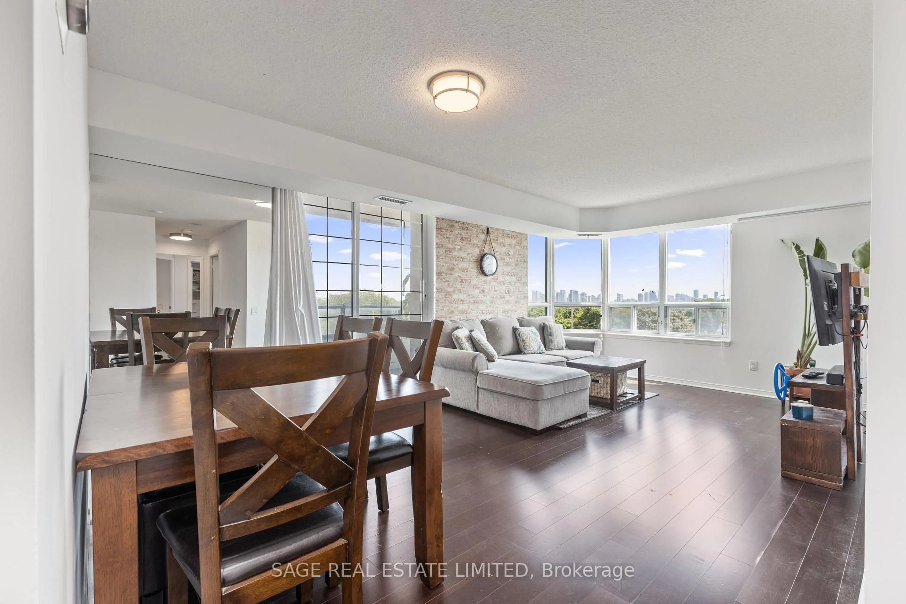 Living room with furniture, unknown for 1 Emerald Lane #604, Vaughan Ontario L4J 8N2