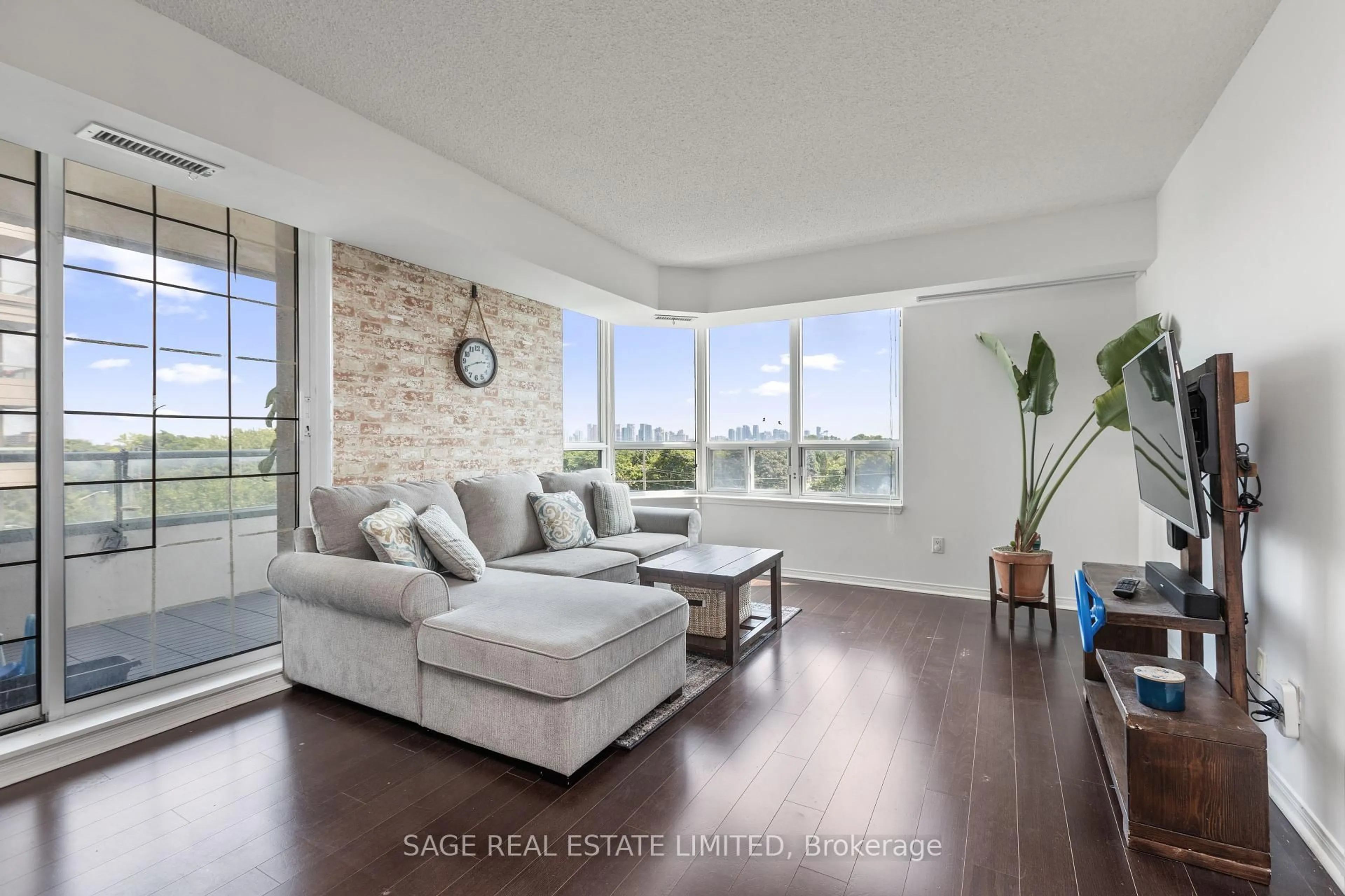 Living room with furniture, unknown for 1 Emerald Lane #604, Vaughan Ontario L4J 8N2