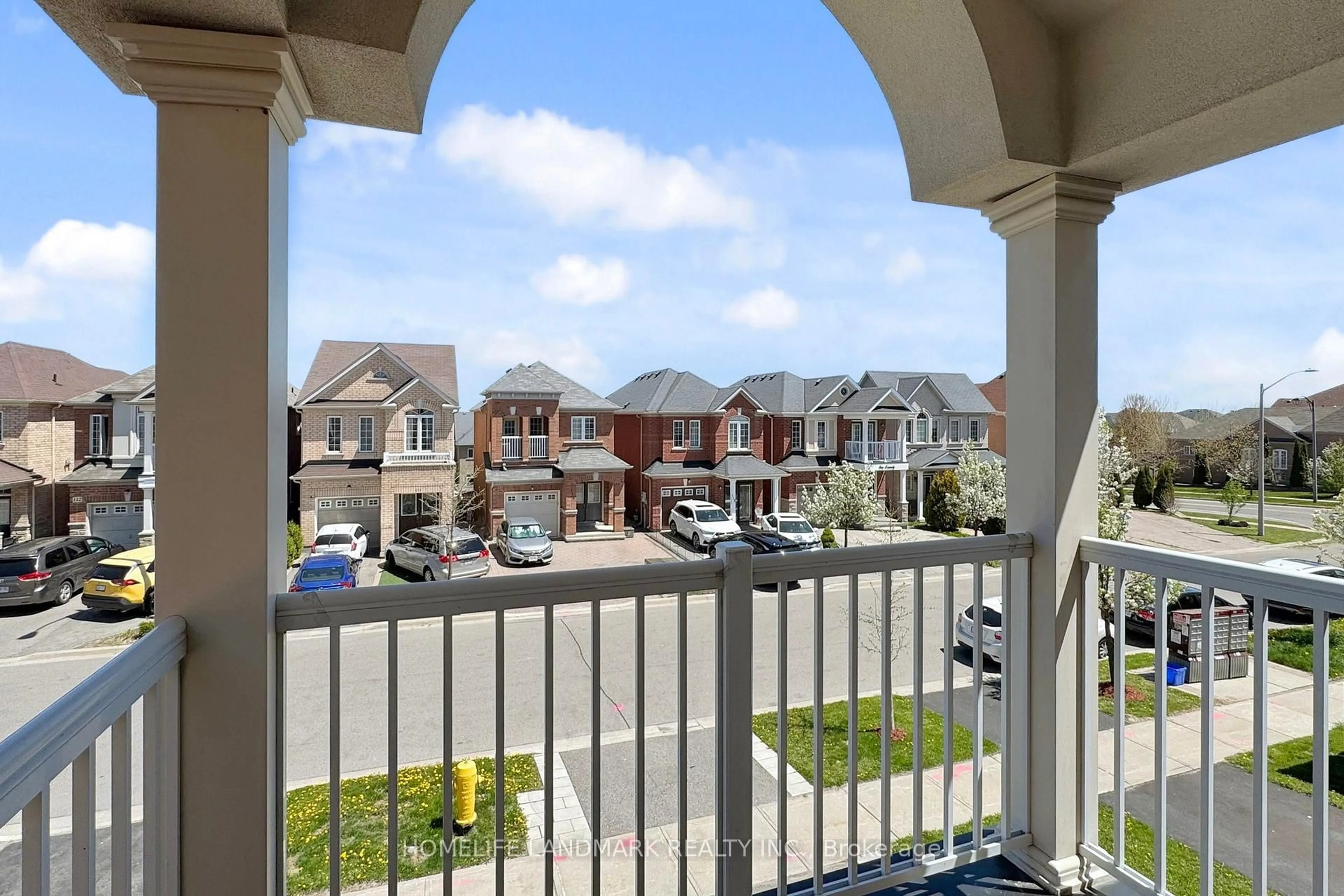 Balcony in the apartment, city buildings view from balcony for 115 Big Hill Cres, Vaughan Ontario L6A 4K7