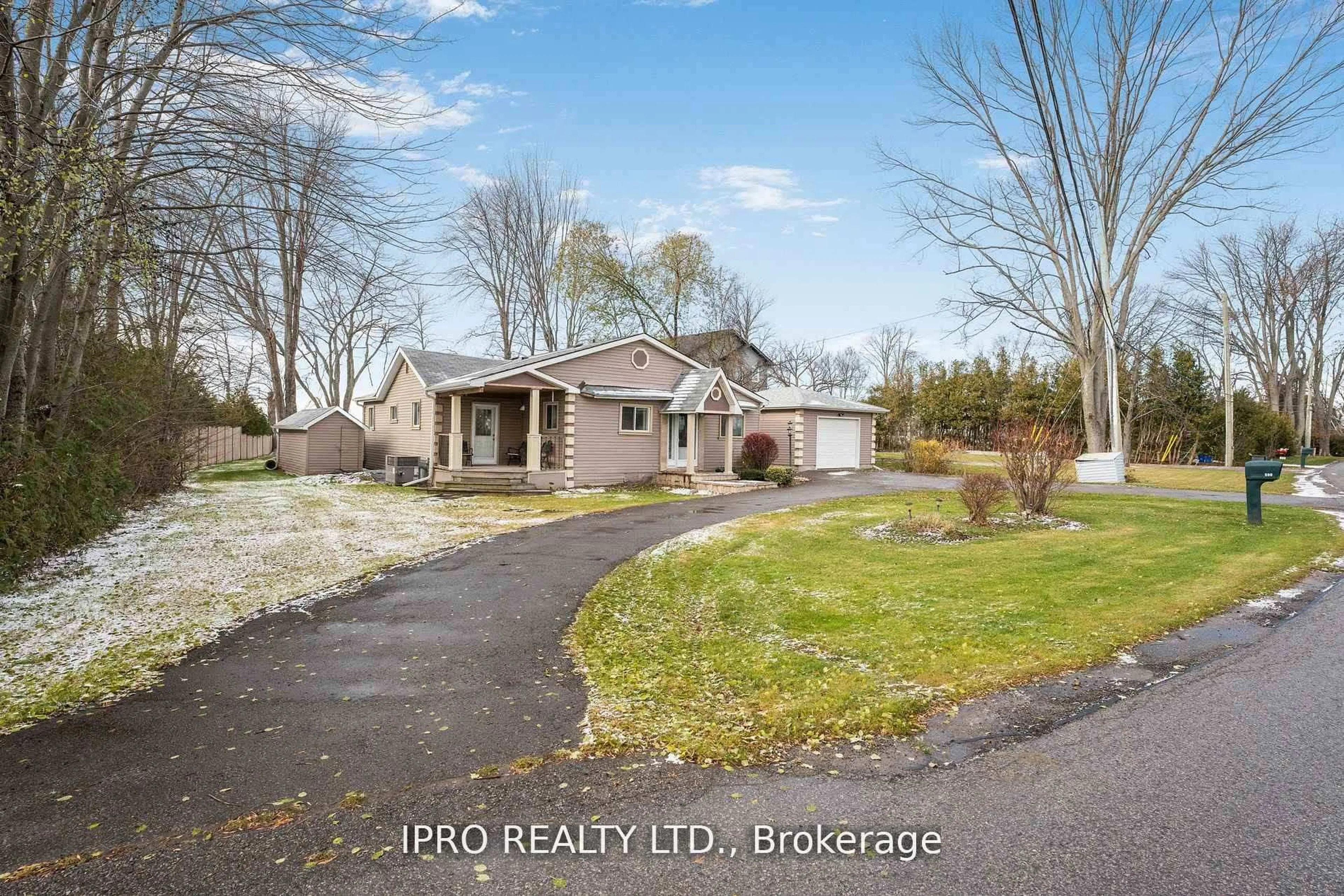 A pic from outside/outdoor area/front of a property/back of a property/a pic from drone, water/lake/river/ocean view for 598 Duclos Point Rd, Georgina Ontario L0E 1N0