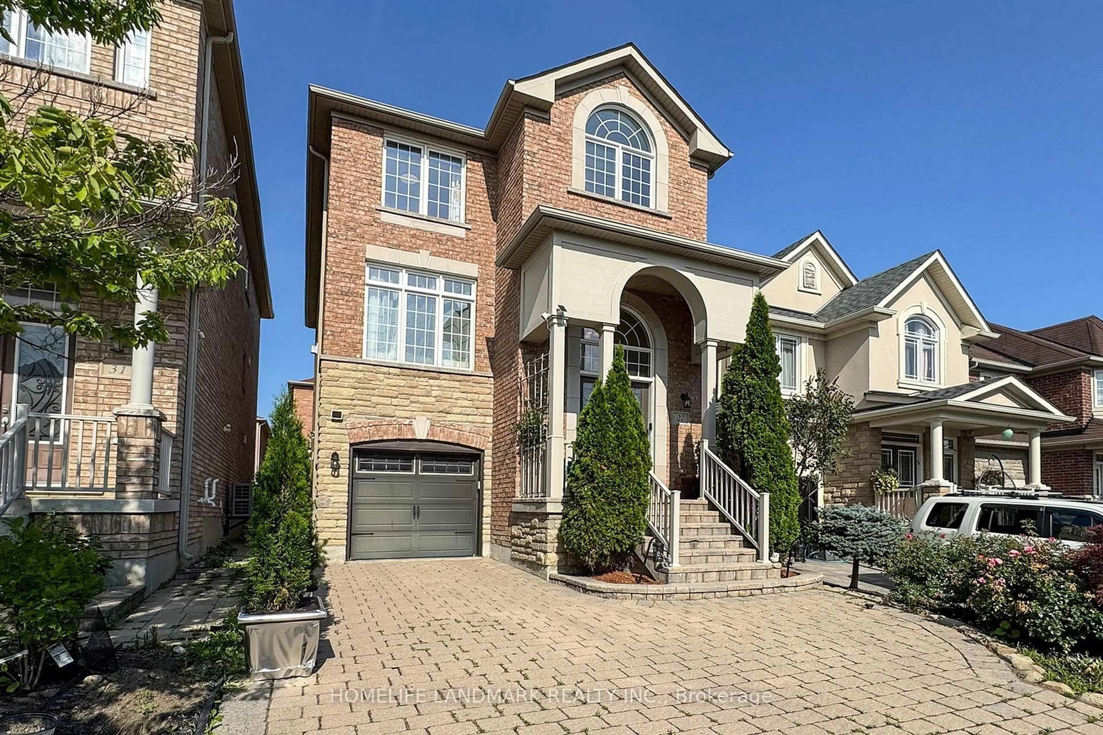 Home with brick exterior material, street for 27 Gamla Rd, Vaughan Ontario L6A 0W4