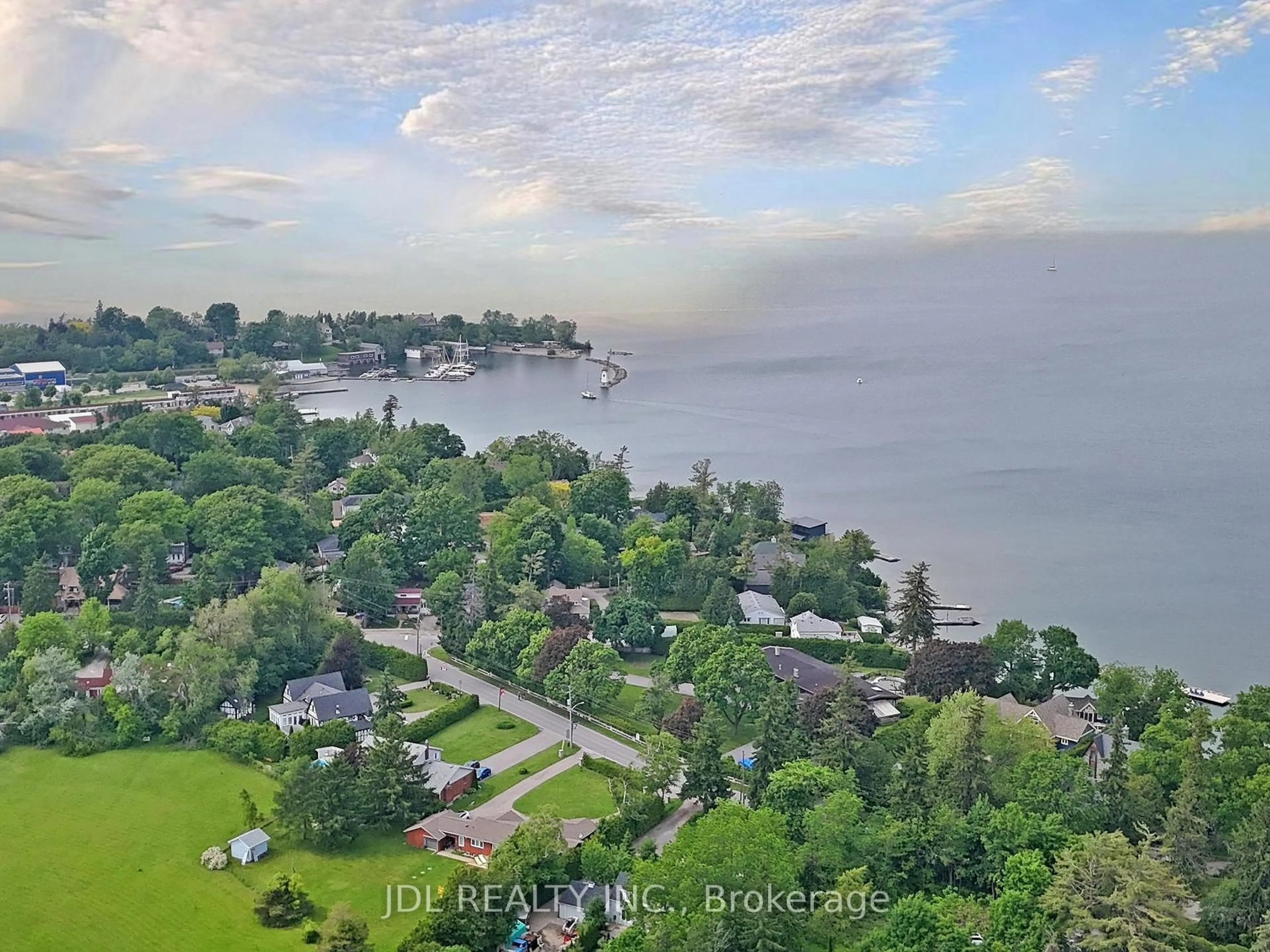 A pic from outside/outdoor area/front of a property/back of a property/a pic from drone, water/lake/river/ocean view for 11 Hedge Rd, Georgina Ontario L0E 1R0
