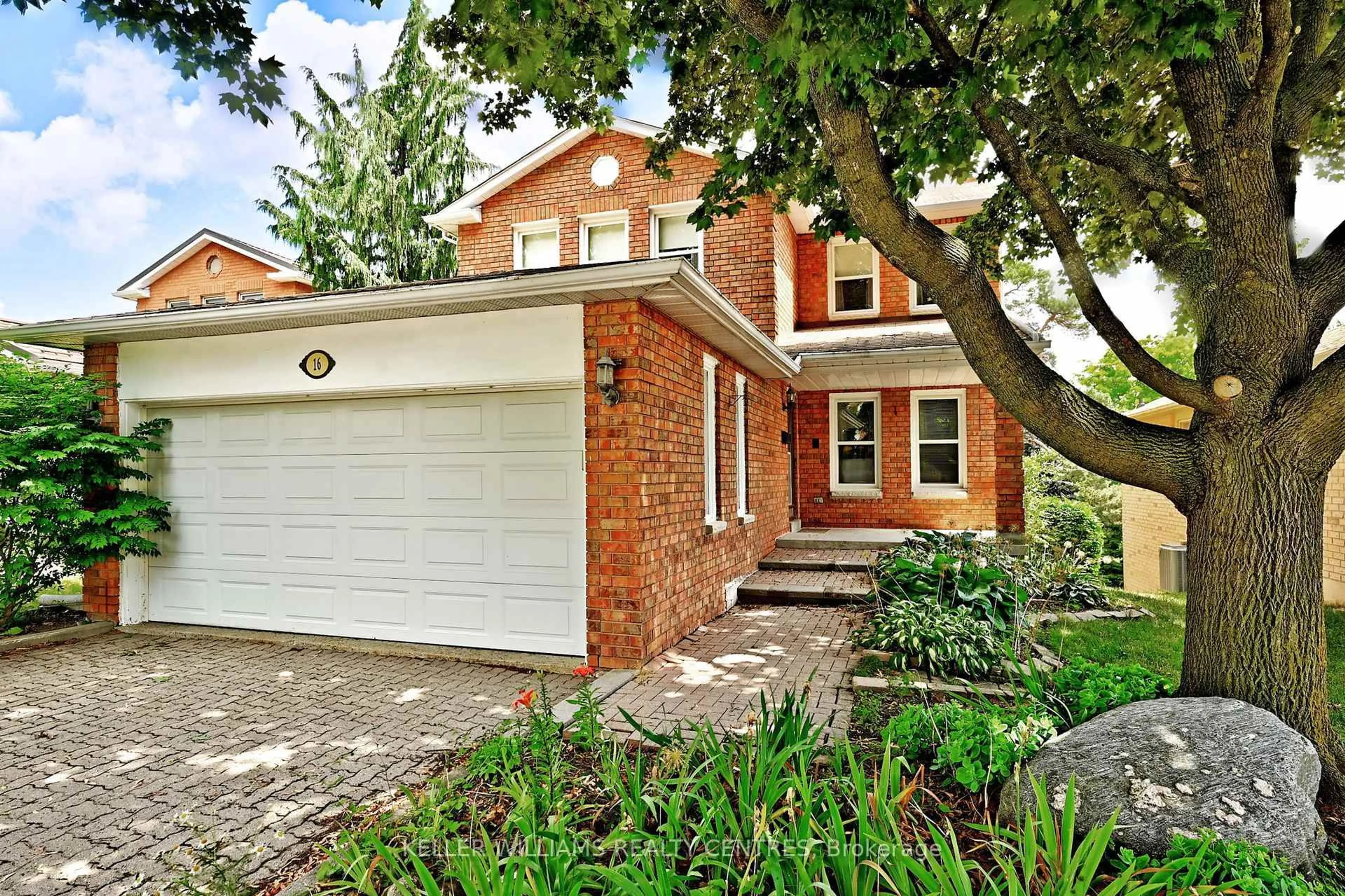 Home with brick exterior material, street for 16 Lanewood Dr, Aurora Ontario L4G 4T7