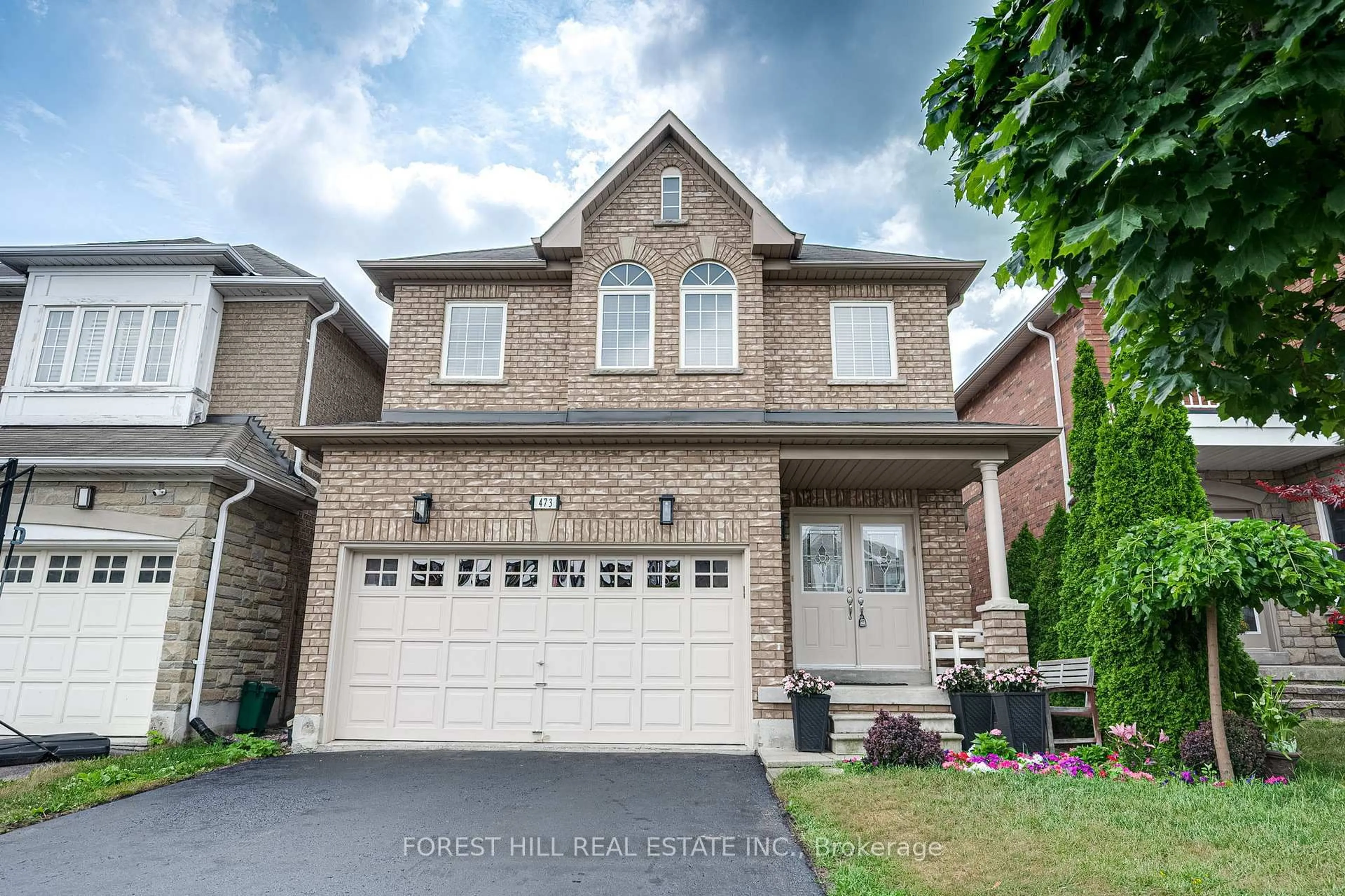 Home with brick exterior material, street for 473 Apple Blossom Dr, Vaughan Ontario L4J 9K7