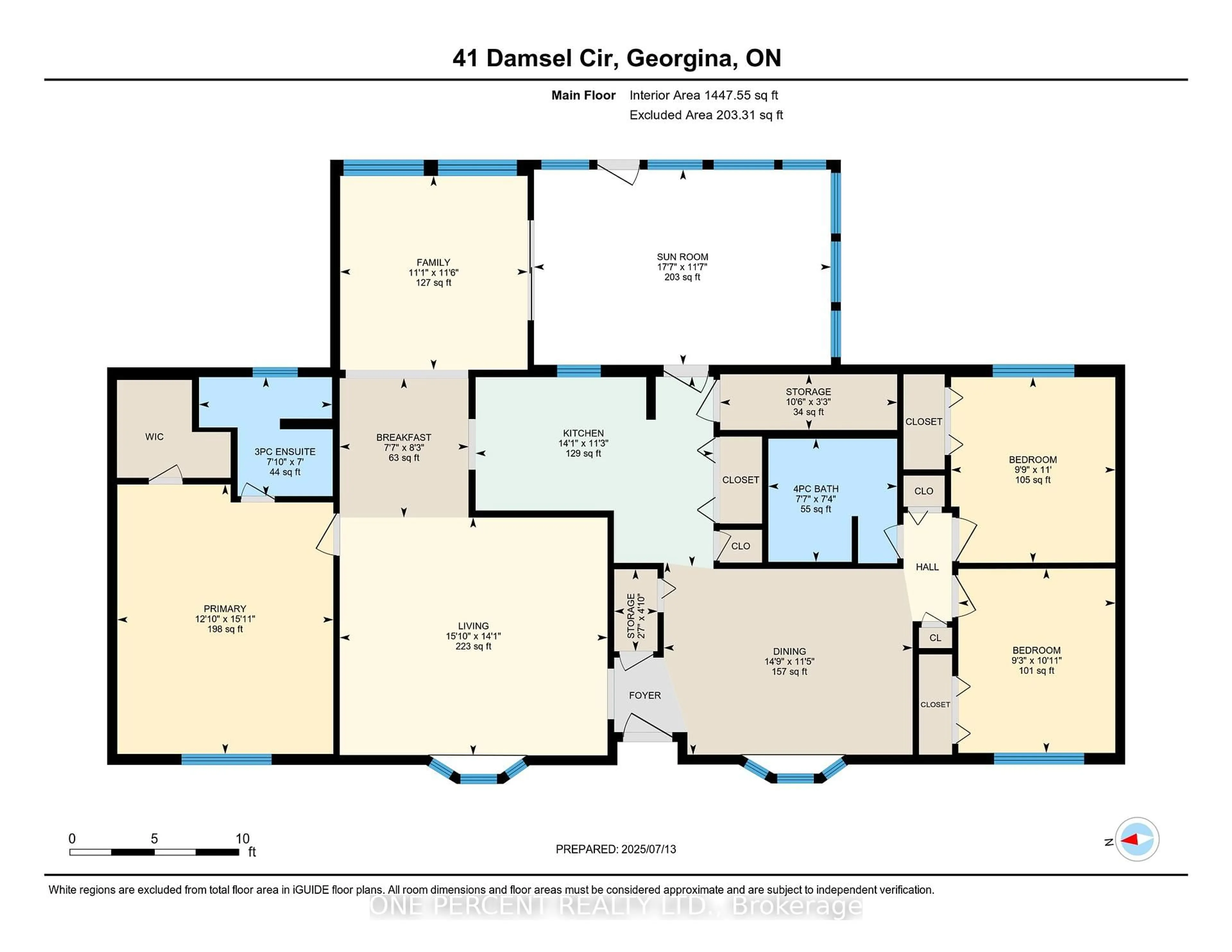 Floor plan for 41 Damsel Circ, Georgina Ontario L0E 1R0