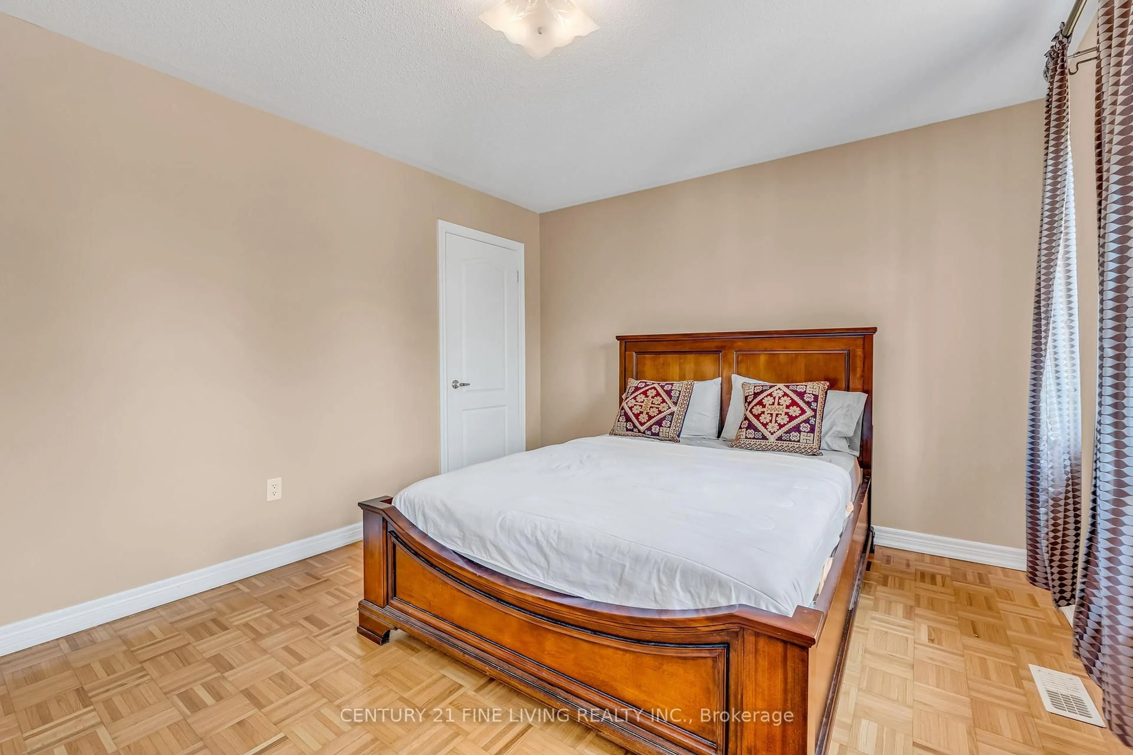 Bedroom with bed, wood/laminate floor for 6 Renoir Dr, Vaughan Ontario L4J 9A9
