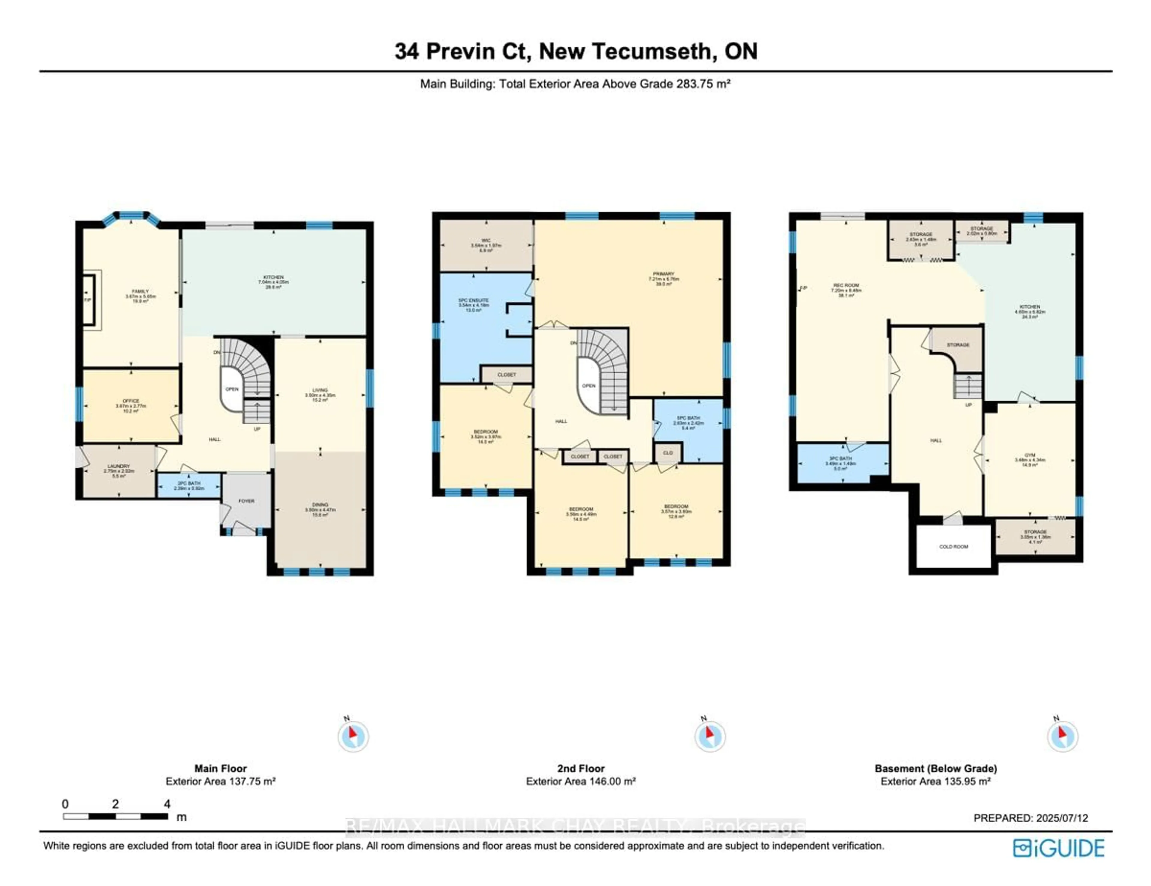 Floor plan for 34 Previn Crt, New Tecumseth Ontario L9R 1N8