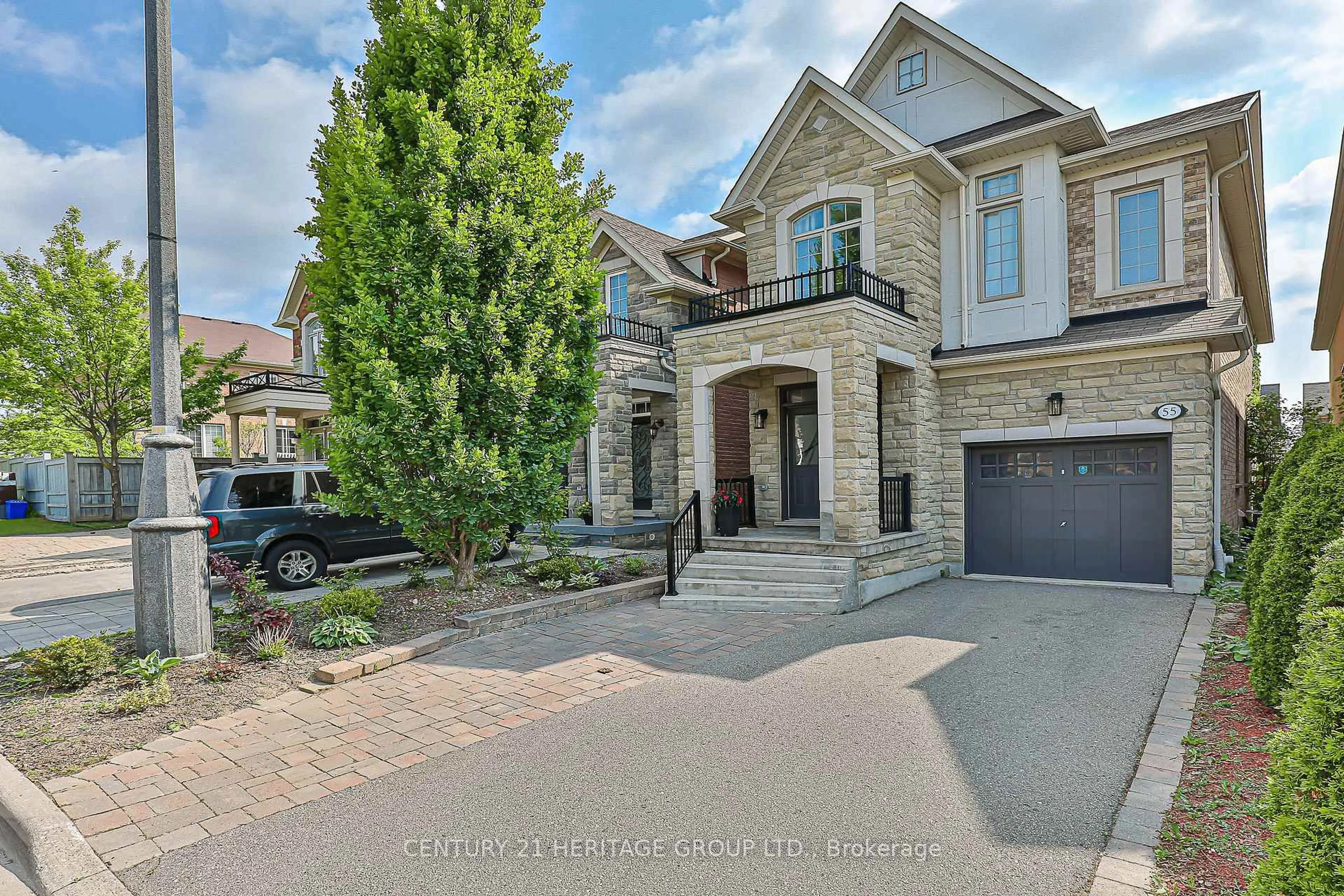 Home with brick exterior material, street for 55 Lady Loretta Lane, Vaughan Ontario L6A 4E9