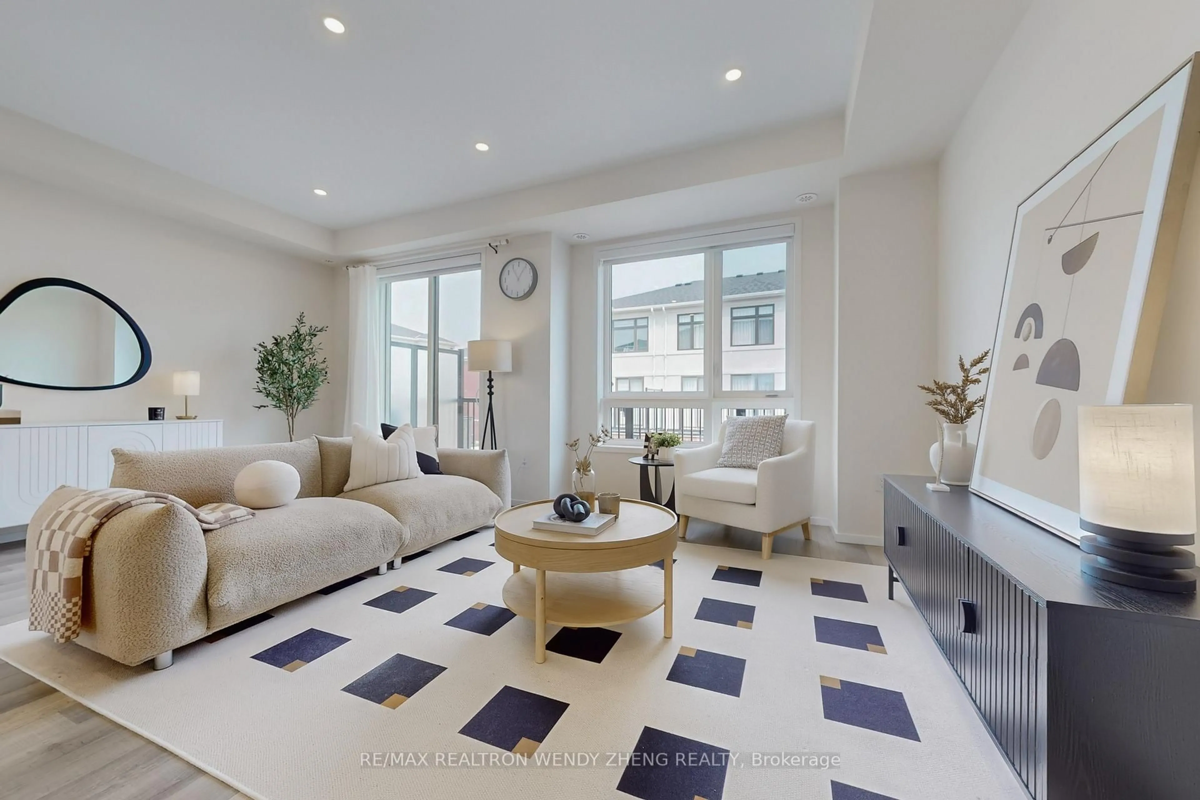 Living room with furniture, ceramic/tile floor for 44 James Noble Lane, Richmond Hill Ontario L4C 5S7