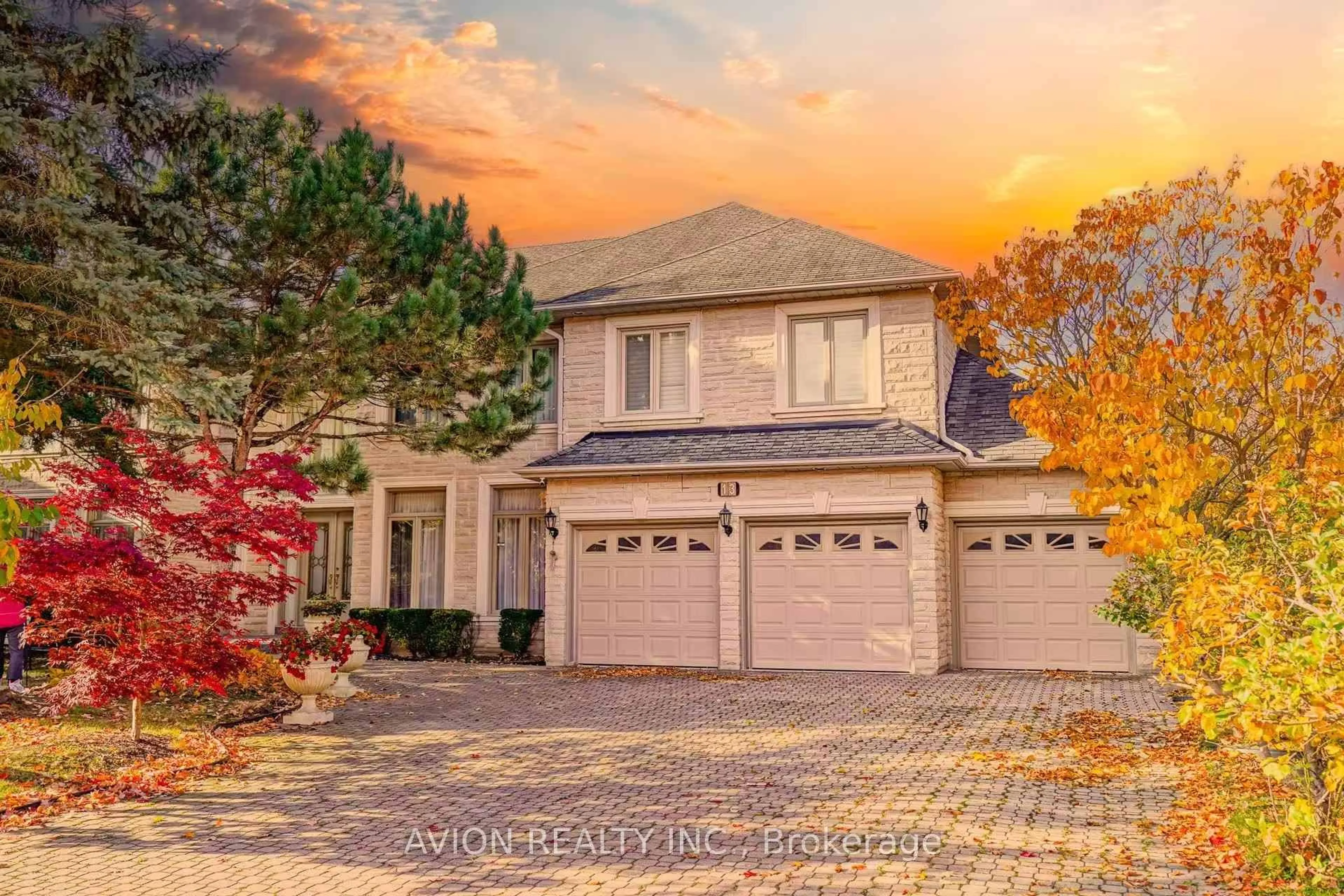 Home with brick exterior material, street for 13 Bayview Forest Lane, Markham Ontario L3T 7S4