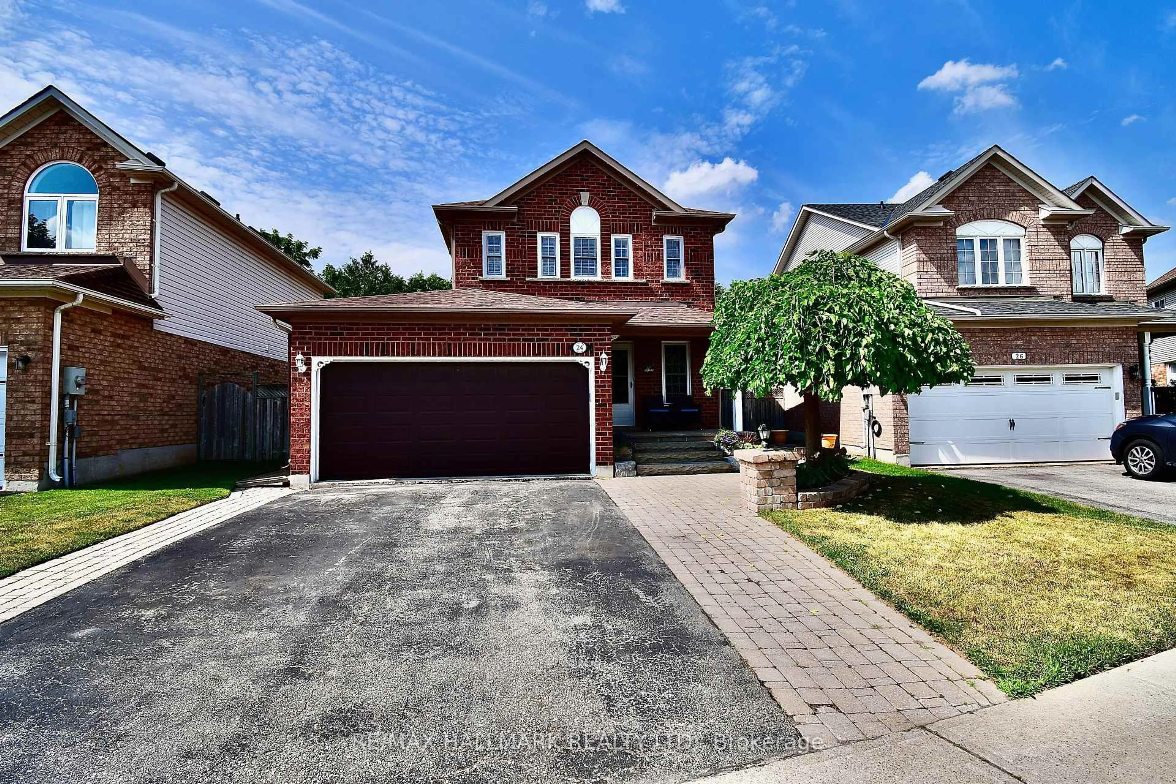 Home with brick exterior material, street for 24 Glenora Pl, Georgina Ontario L4P 3Y7