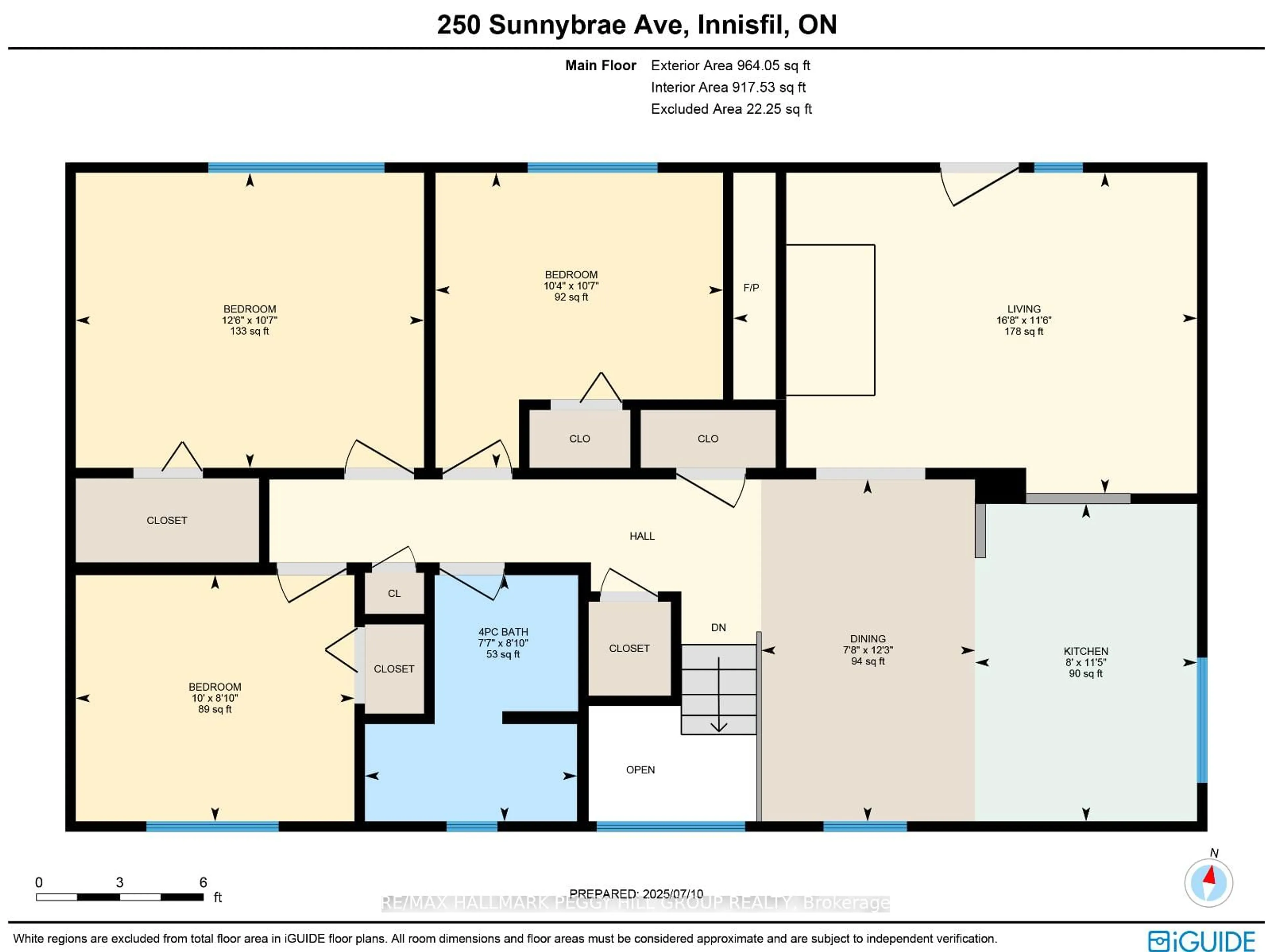 Floor plan for 250 Sunnybrae Ave, Innisfil Ontario L9S 1J1