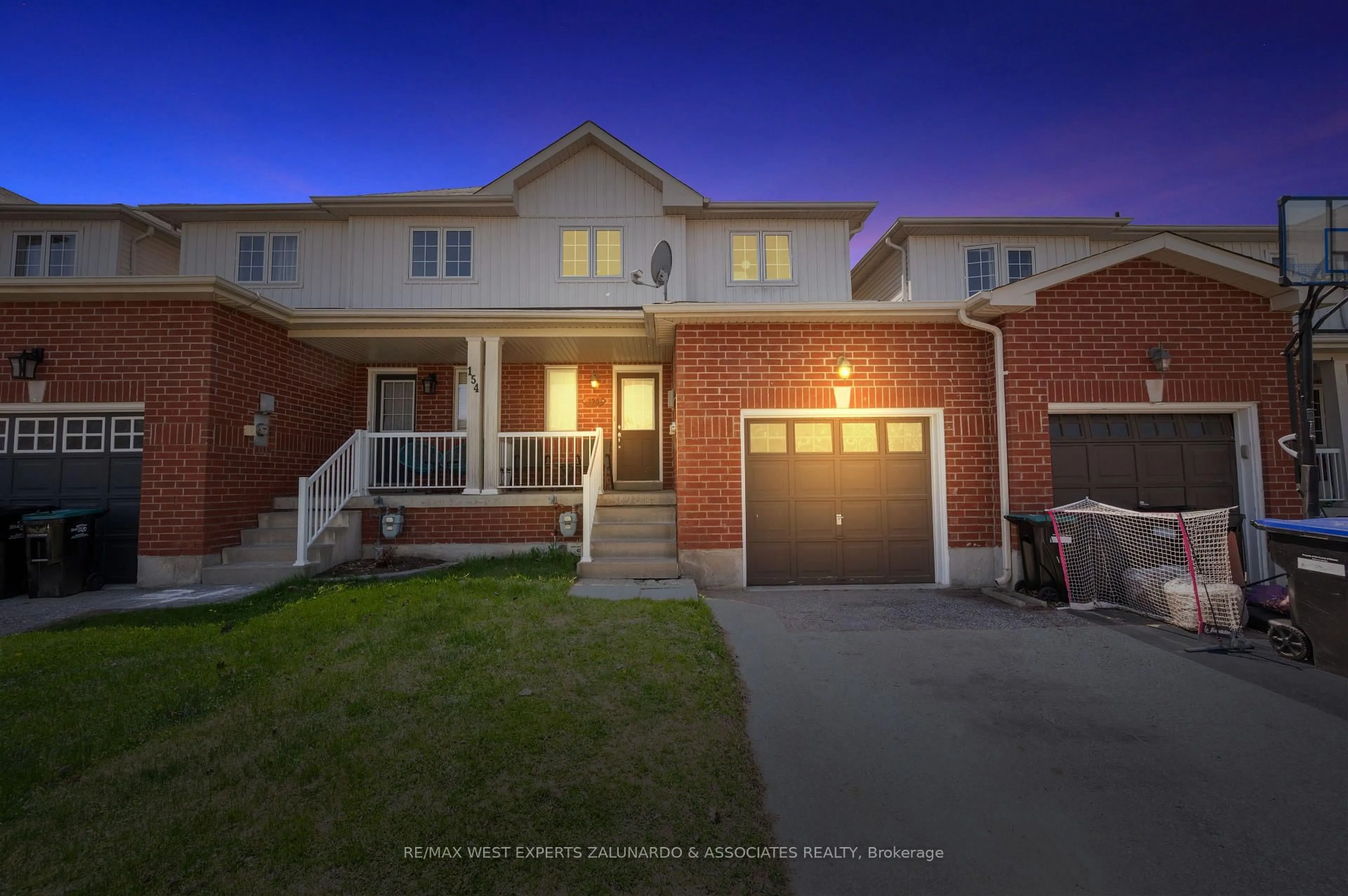 Home with brick exterior material, street for 156 Stonemount Cres, Essa Ontario L0M 1B4
