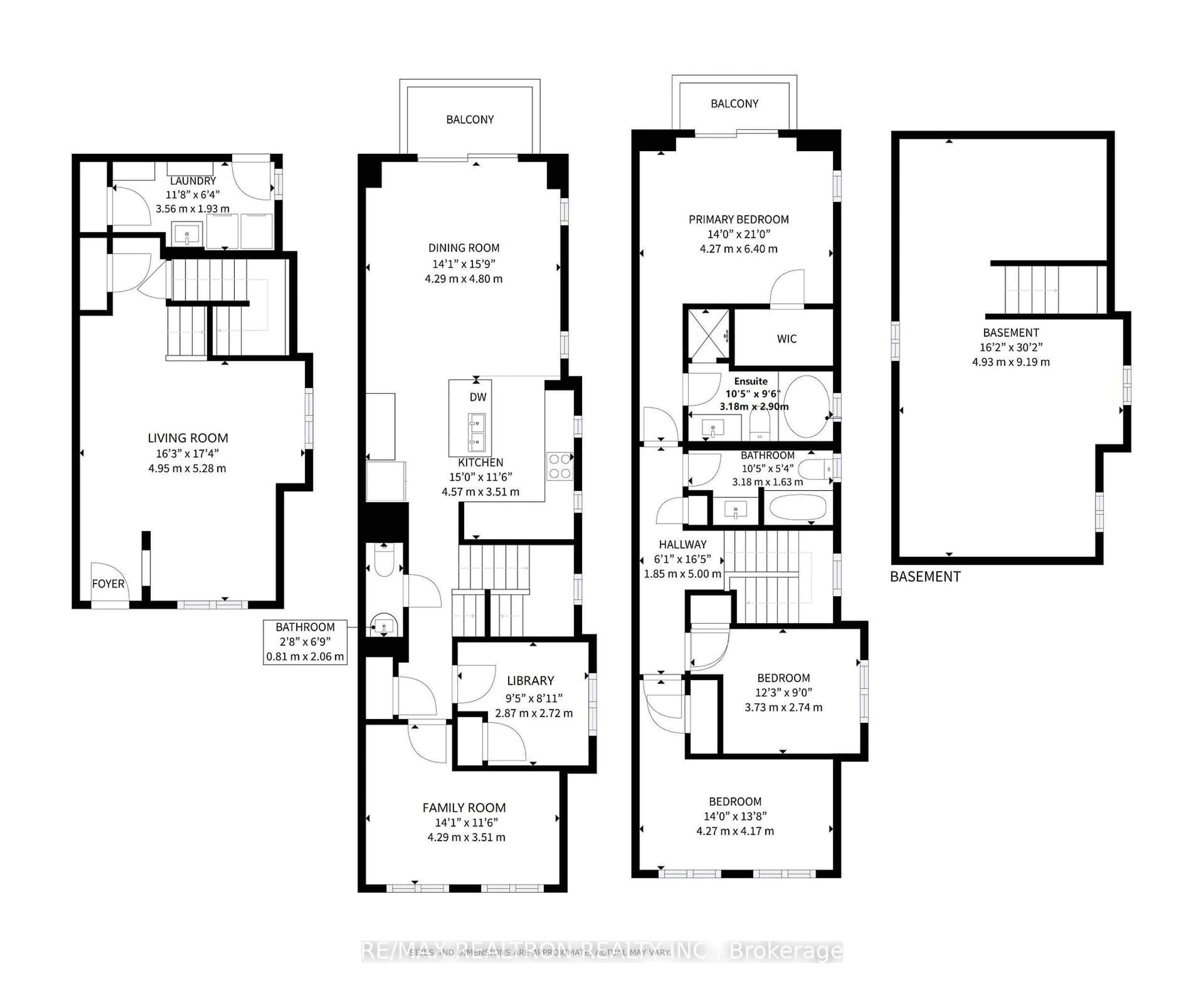 Floor plan for 189 Rustle Woods Ave, Markham Ontario L6B 0T8