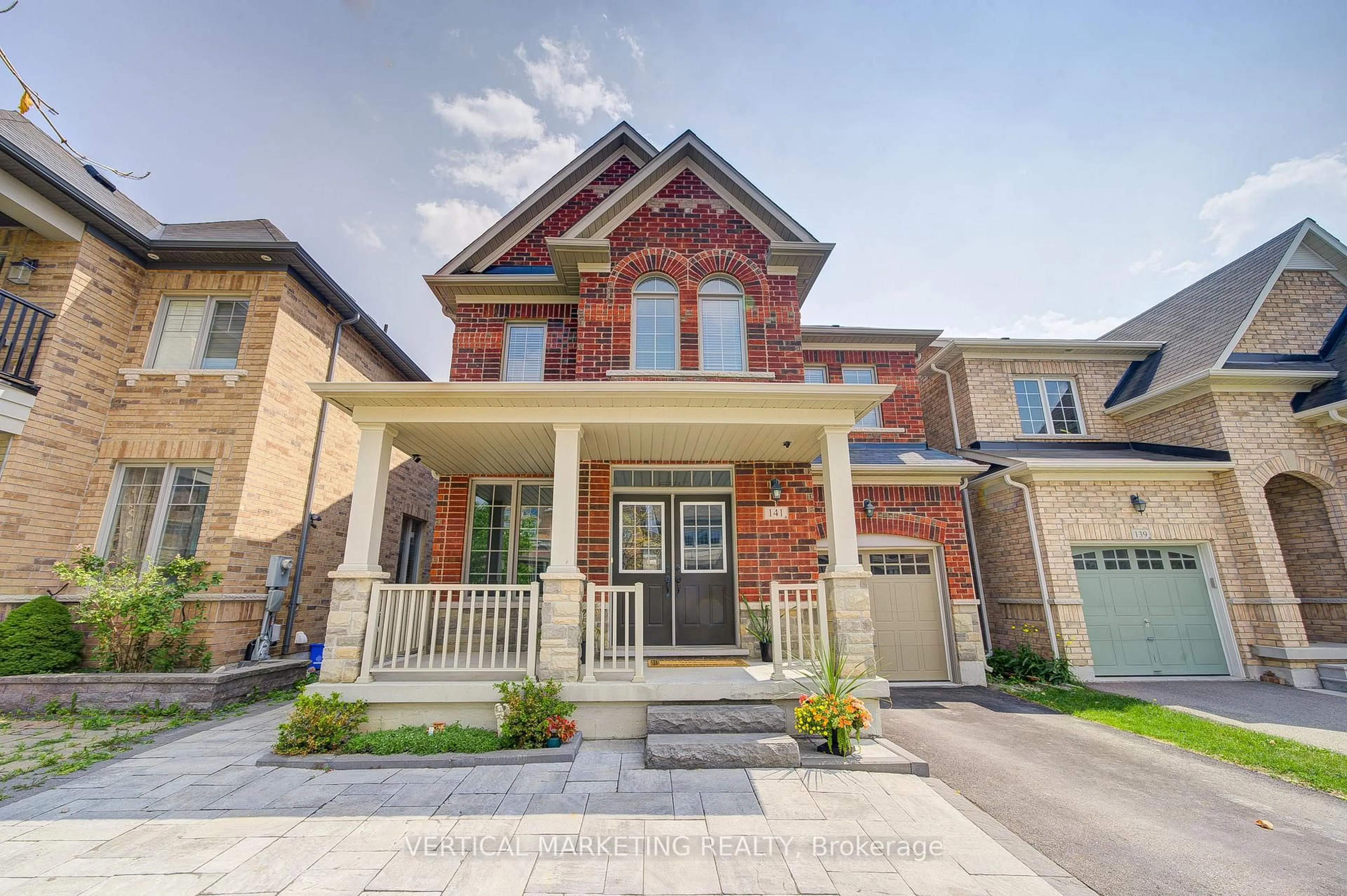 Home with brick exterior material, street for 141 Beckett Ave, Markham Ontario L6C 0B2