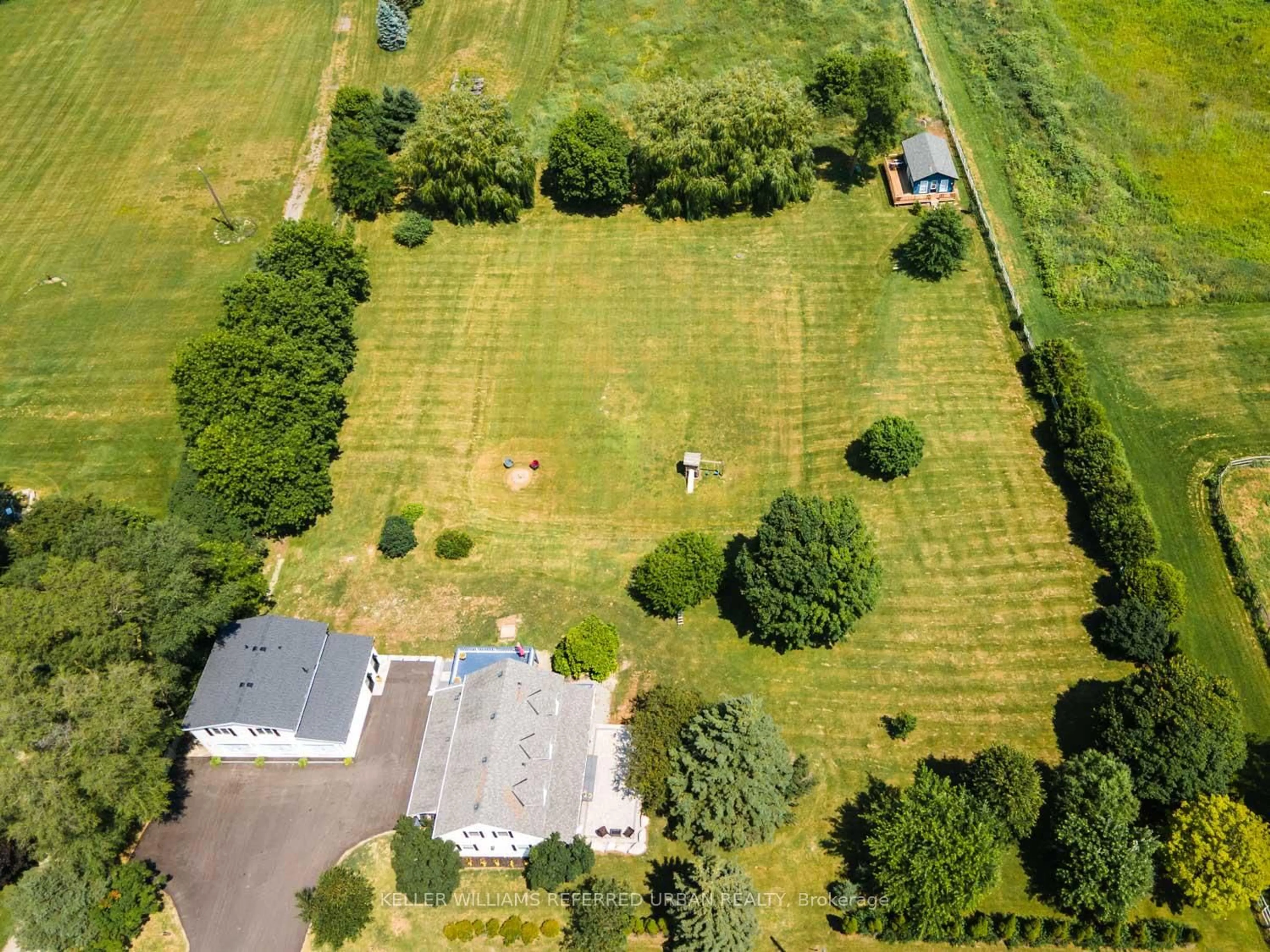 A pic from outside/outdoor area/front of a property/back of a property/a pic from drone, street for 17145 8th Concession Rd, King Ontario L0G 1T0