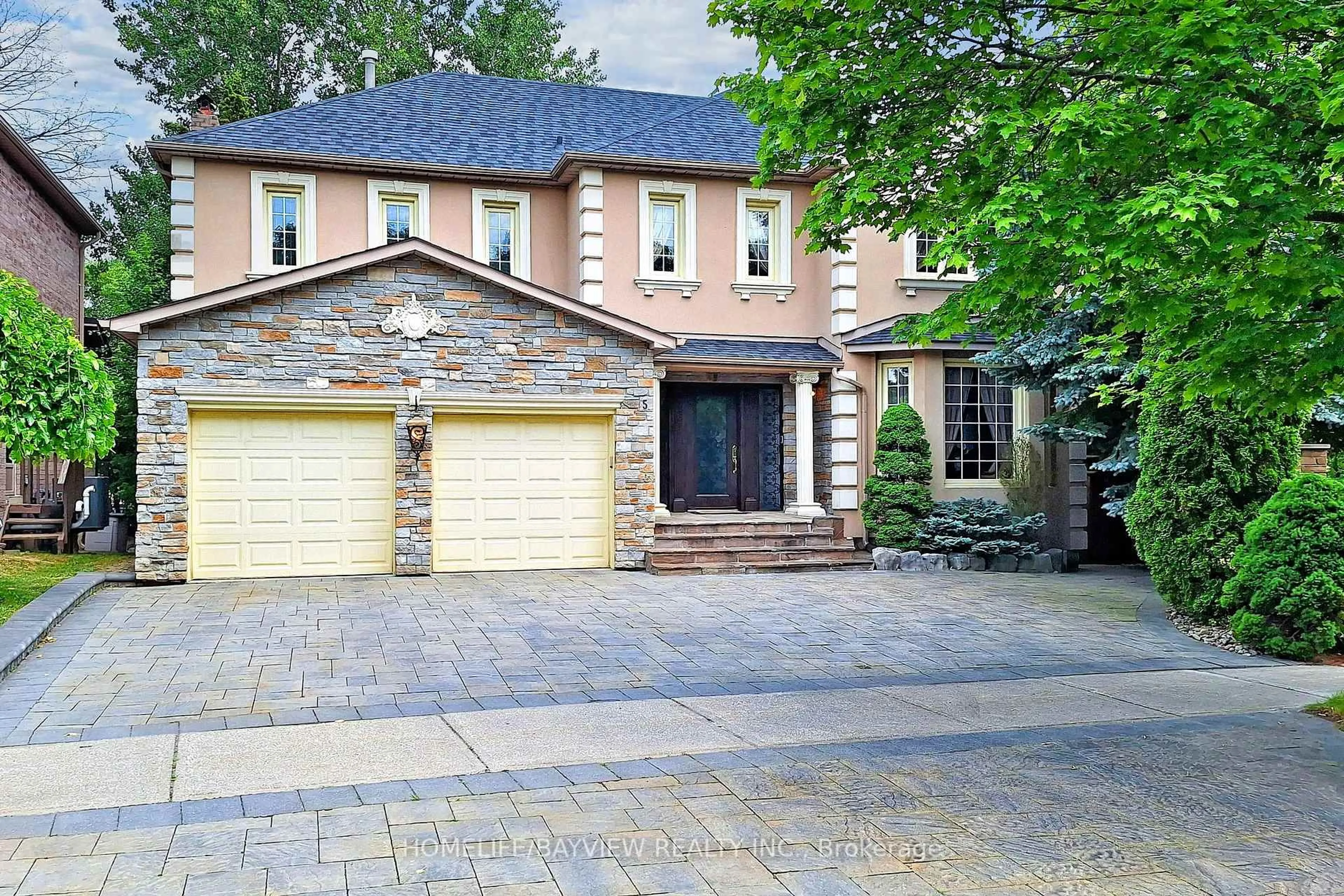 Home with brick exterior material, street for 5 Rose Green Dr, Vaughan Ontario L4J 4R8