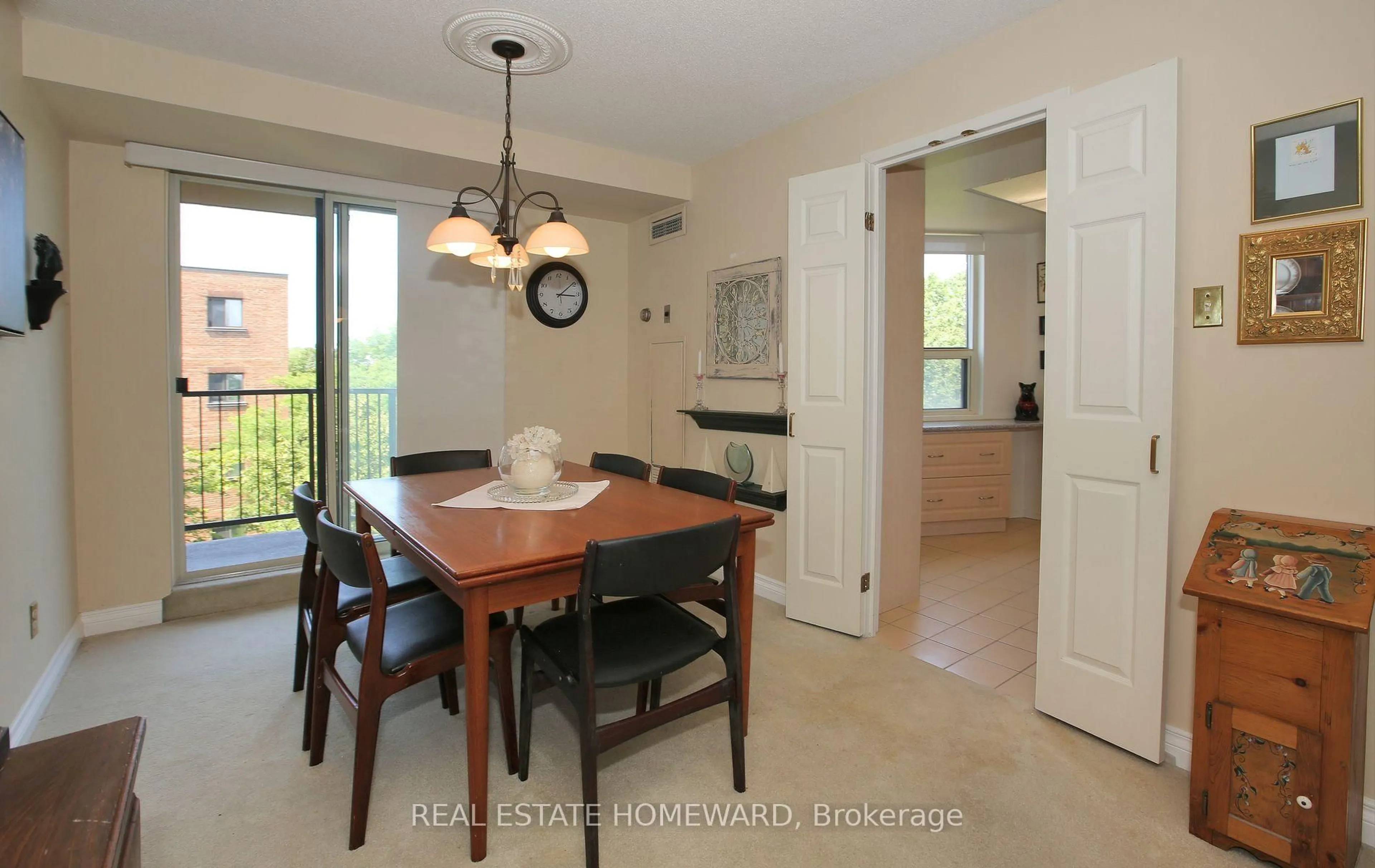 Dining room, ceramic/tile floor for 2 Raymerville Dr #605, Markham Ontario L3P 7N7