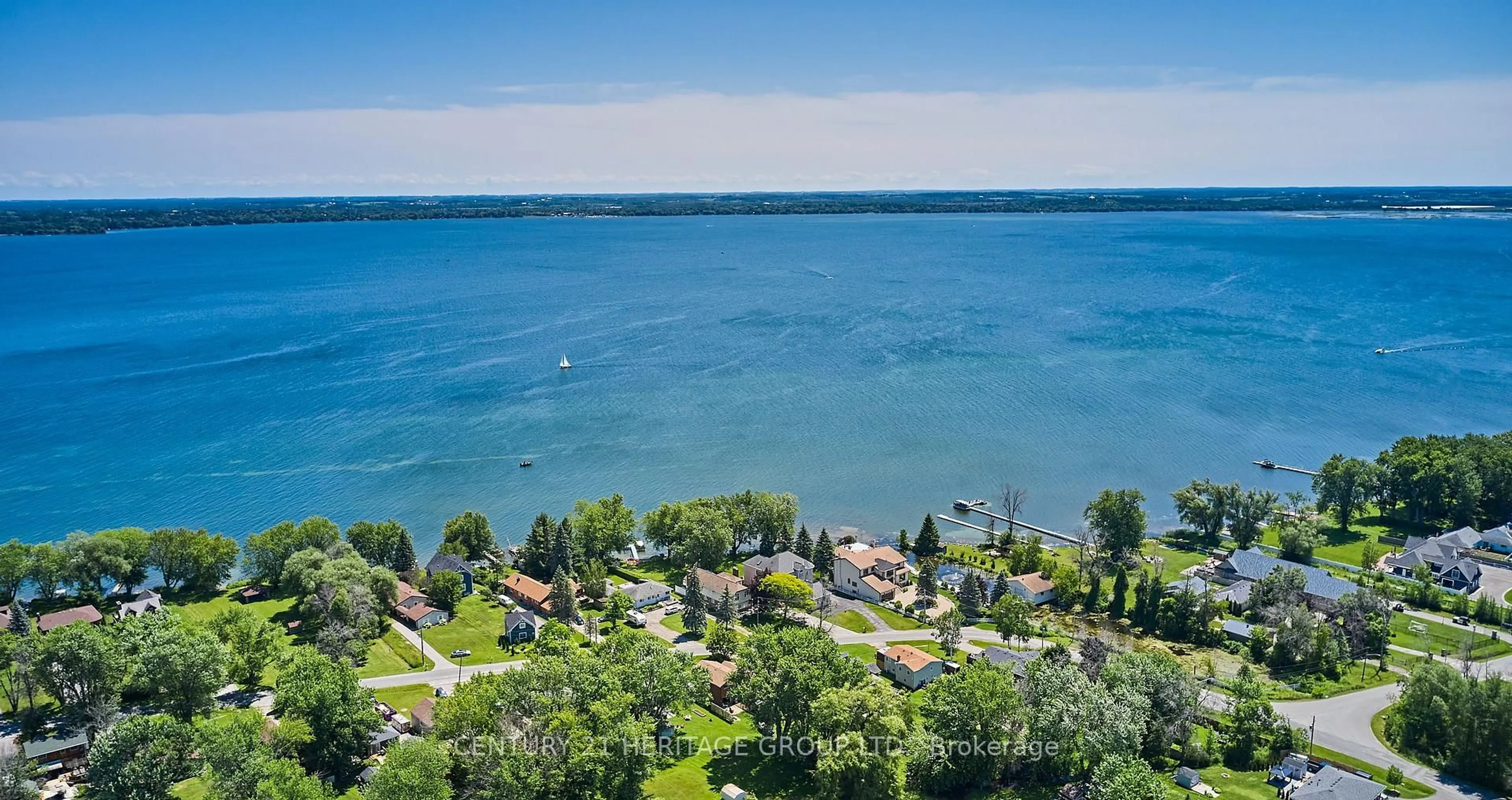 A pic from outside/outdoor area/front of a property/back of a property/a pic from drone, water/lake/river/ocean view for 182 Parkview Dr, Innisfil Ontario L0L 1R0