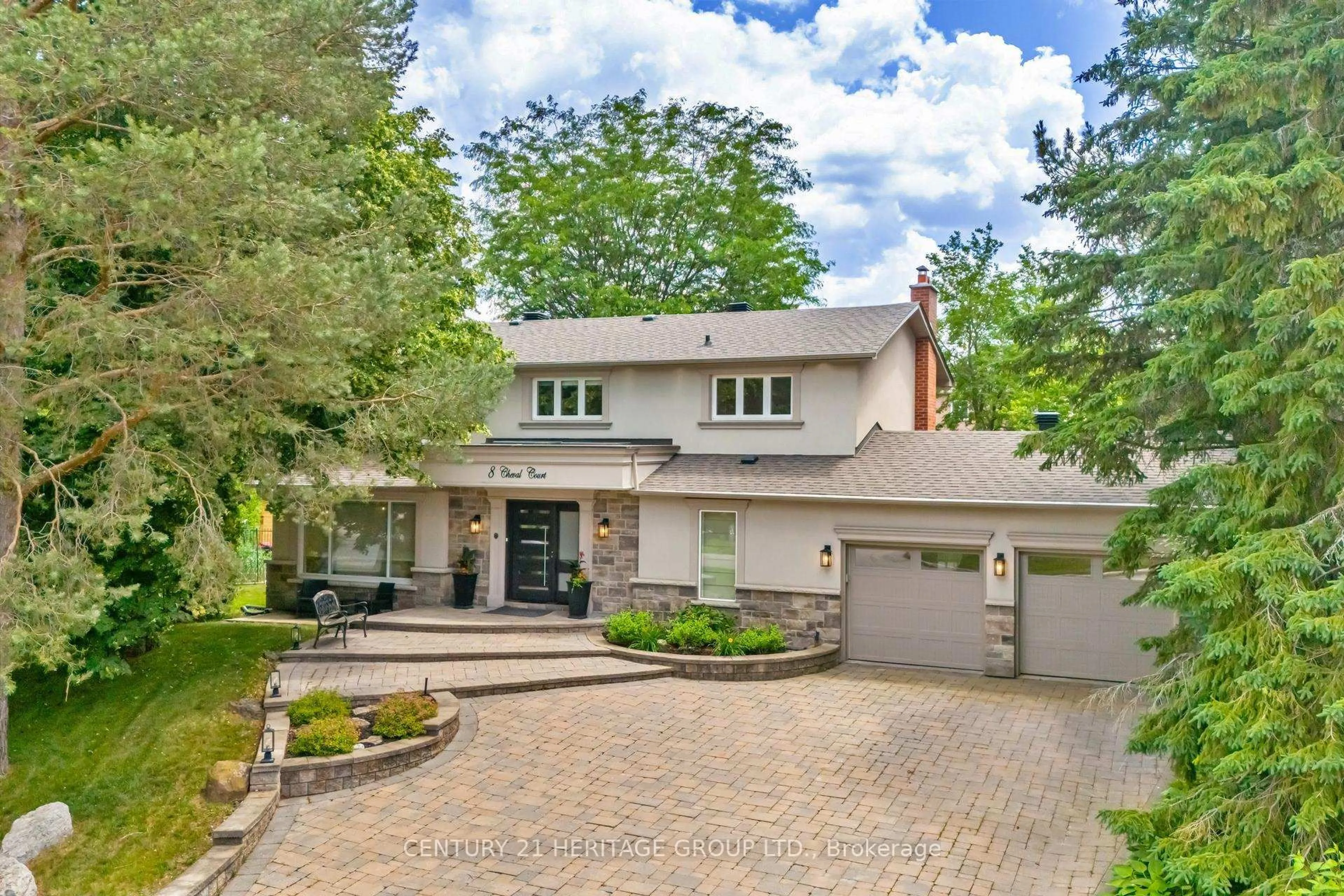 Home with brick exterior material, street for 8 Cheval Crt, Richmond Hill Ontario L4E 2N7