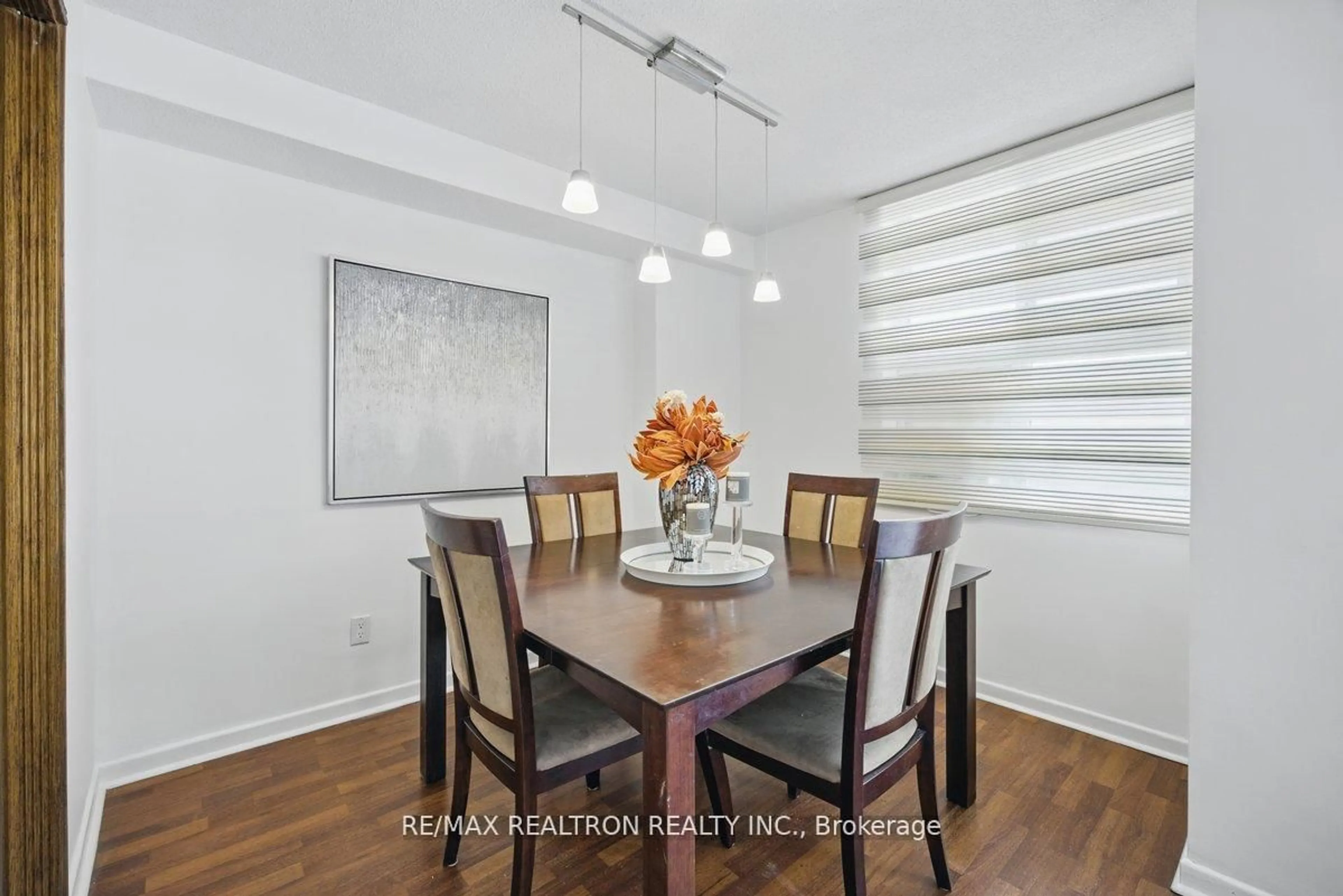 Dining room, wood/laminate floor for 80 Inverlochy Blvd #501, Markham Ontario L3T 4P3