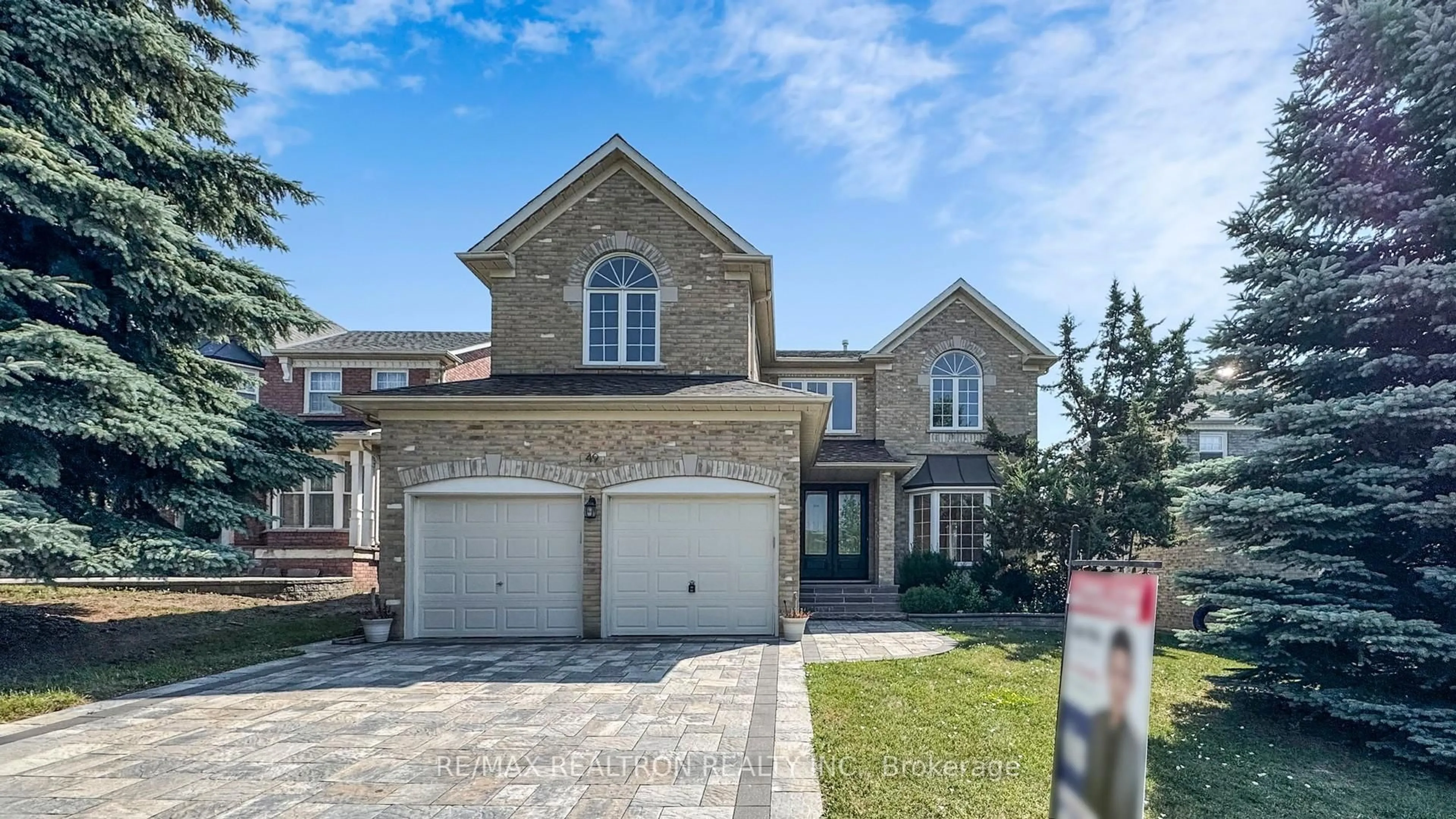 Home with brick exterior material, street for 49 Central Park Dr, Markham Ontario L3P 7S3