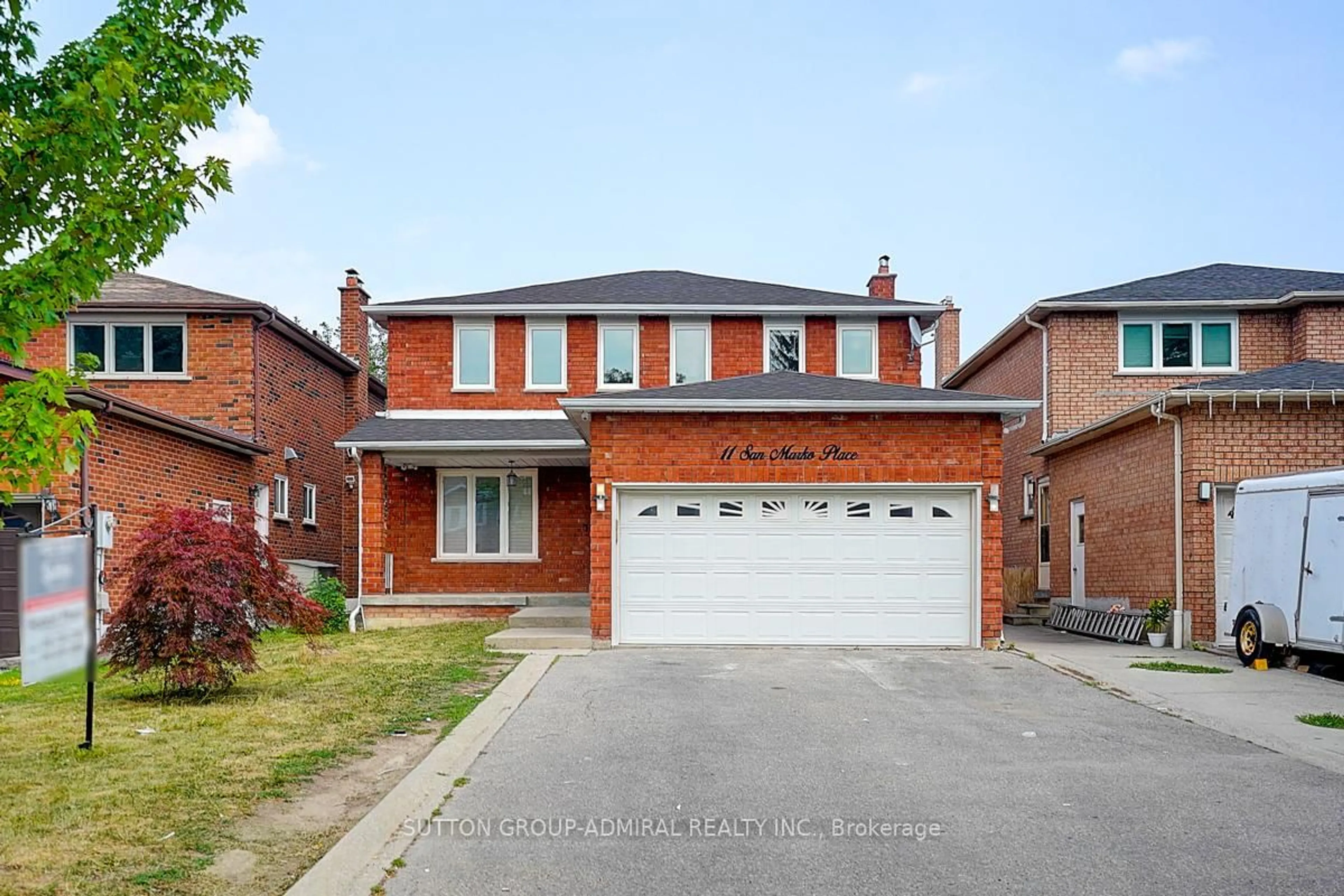Home with brick exterior material, street for 11 San Marko Pl, Vaughan Ontario L4L 7M6