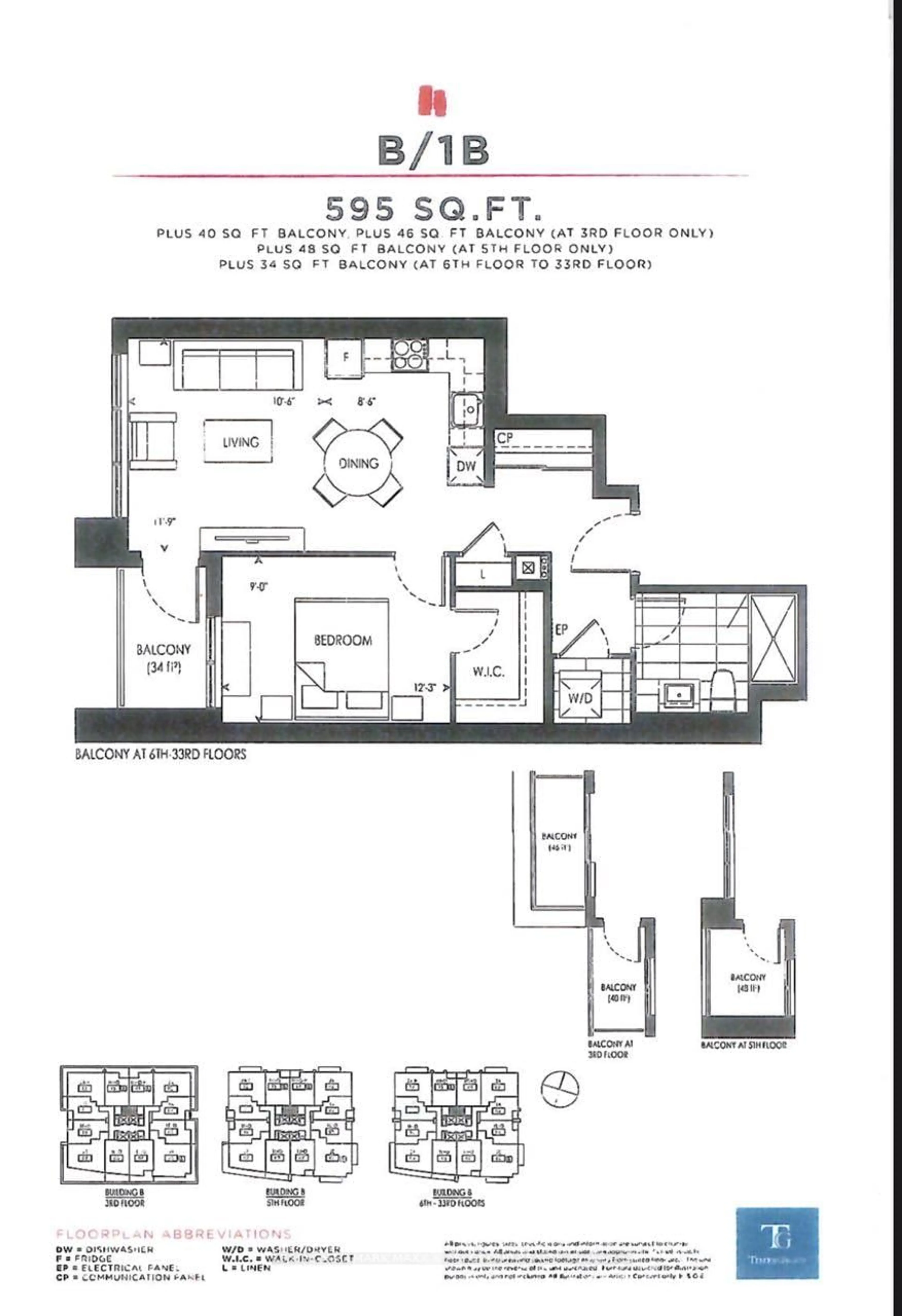 Floor plan for 38 Gandhi Lane #2711, Markham Ontario L3T 0G9
