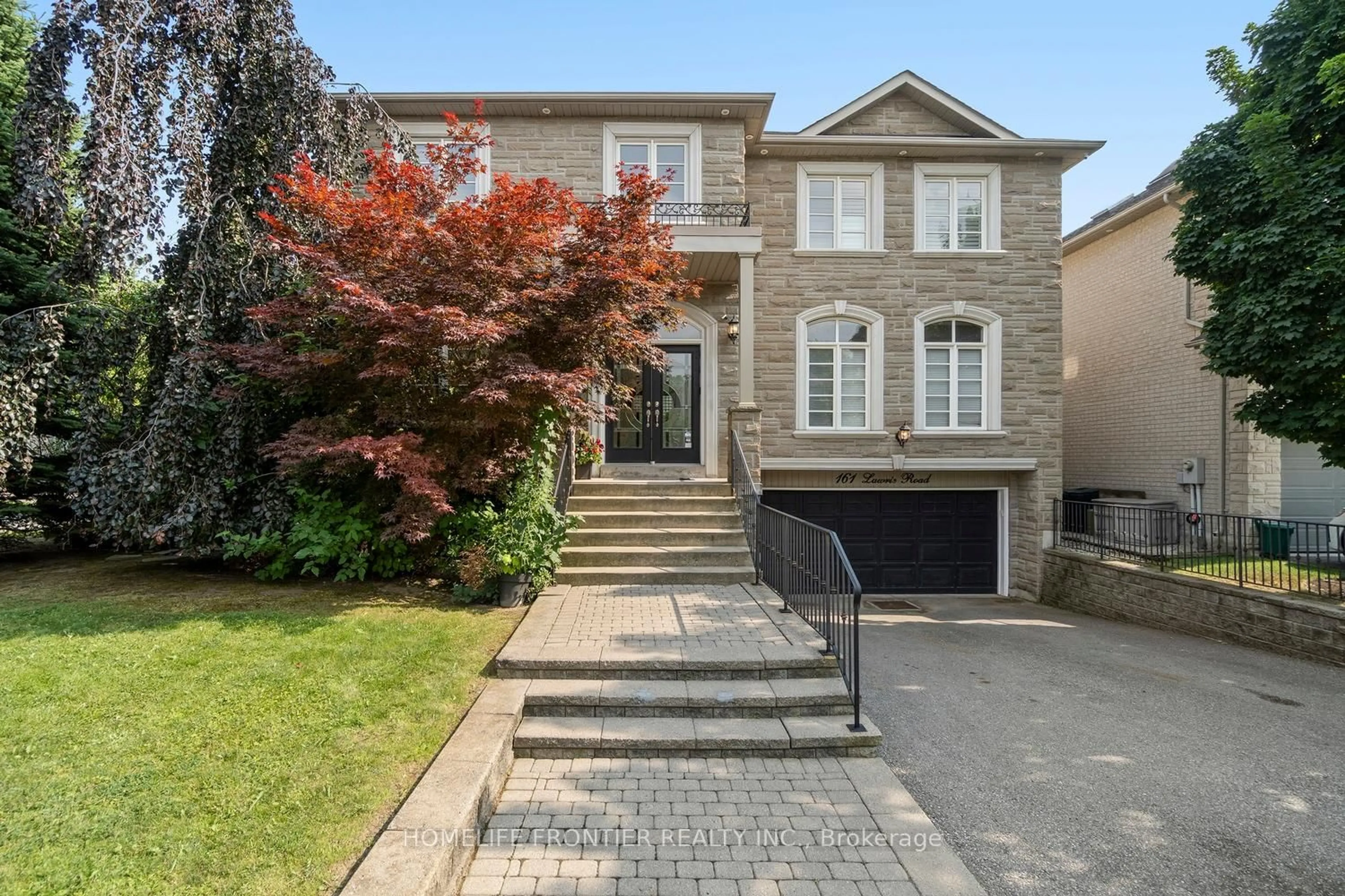 Home with brick exterior material, street for 161 Lawrie Rd, Vaughan Ontario L4J 8N6