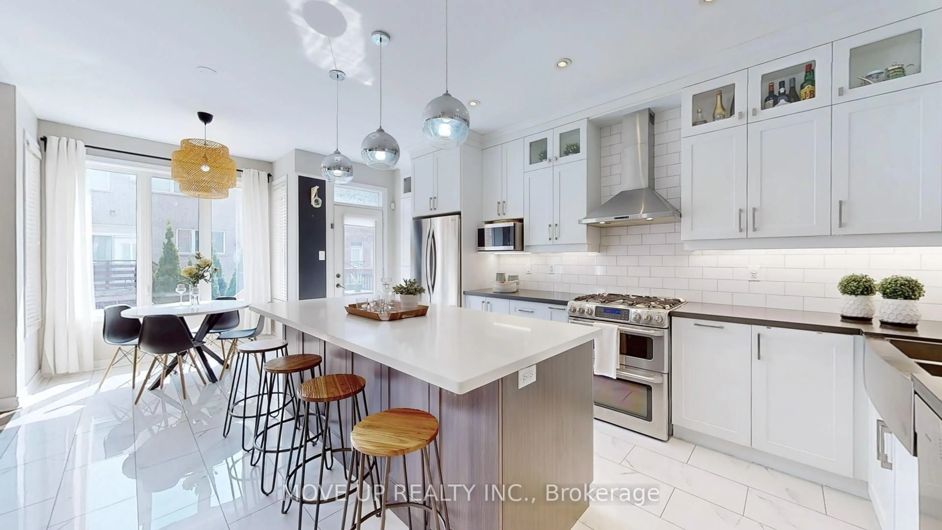 Contemporary kitchen, ceramic/tile floor for 30 Hoppington Ave, Whitchurch-Stouffville Ontario L4A 0K7