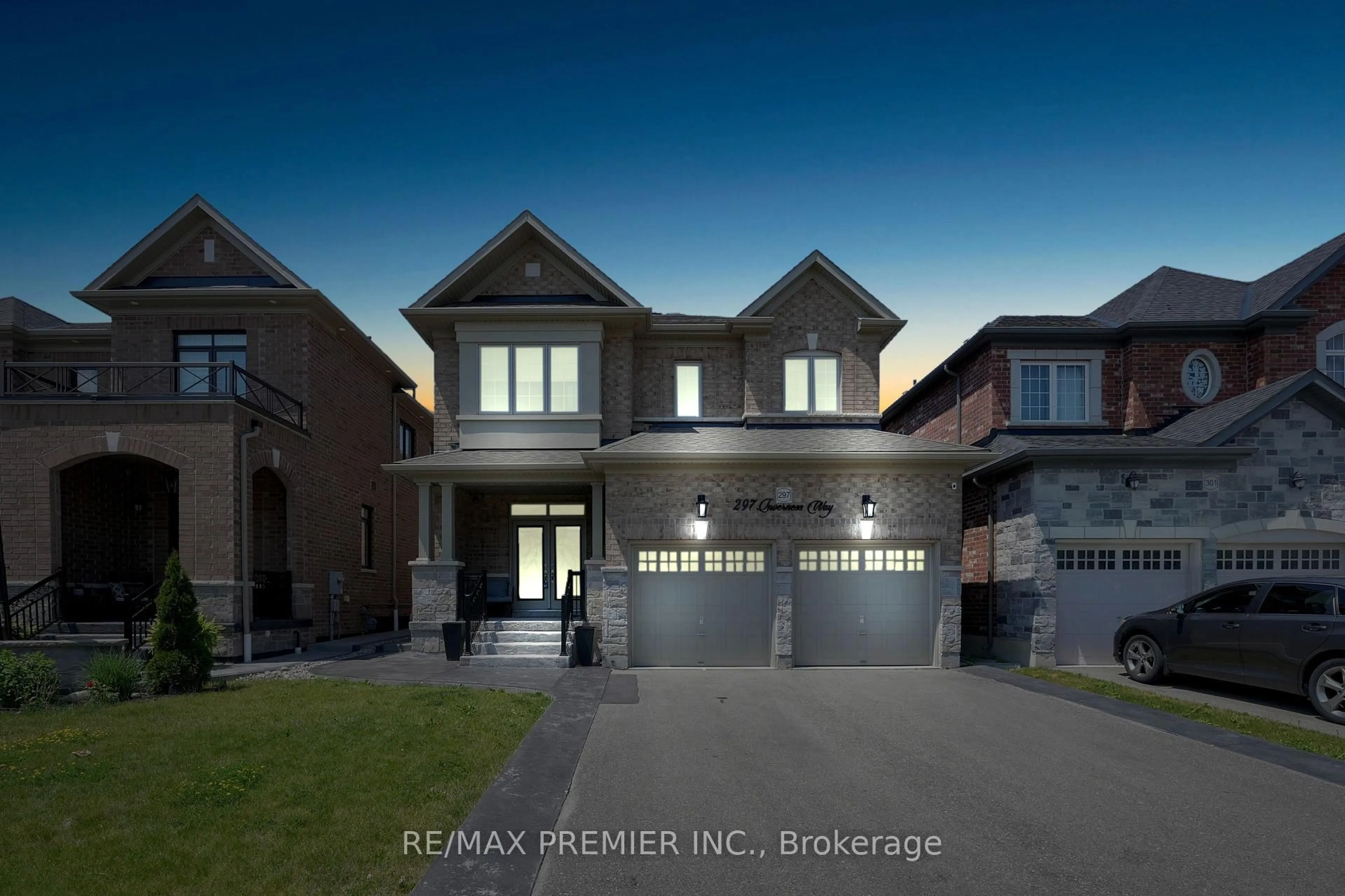 Home with brick exterior material, street for 297 Inverness Way, Bradford West Gwillimbury Ontario L3Z 2A8