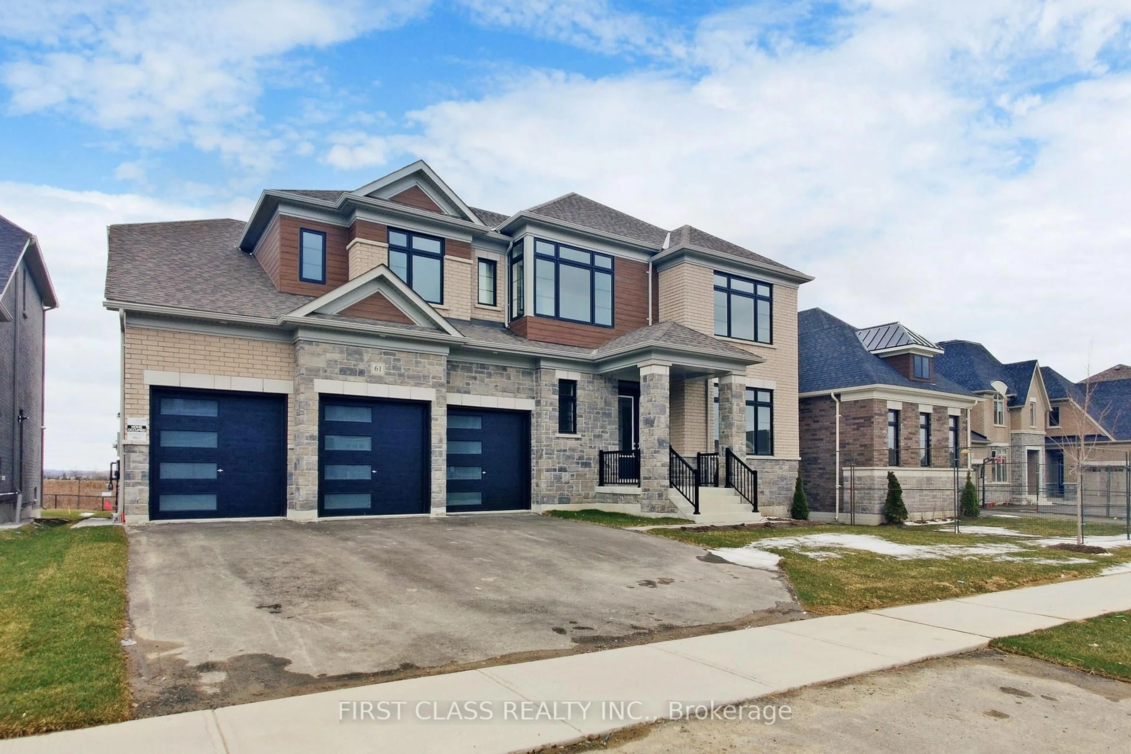 Home with brick exterior material, street for 61 Marigold Blvd, Adjala-Tosorontio Ontario L0G 1W0