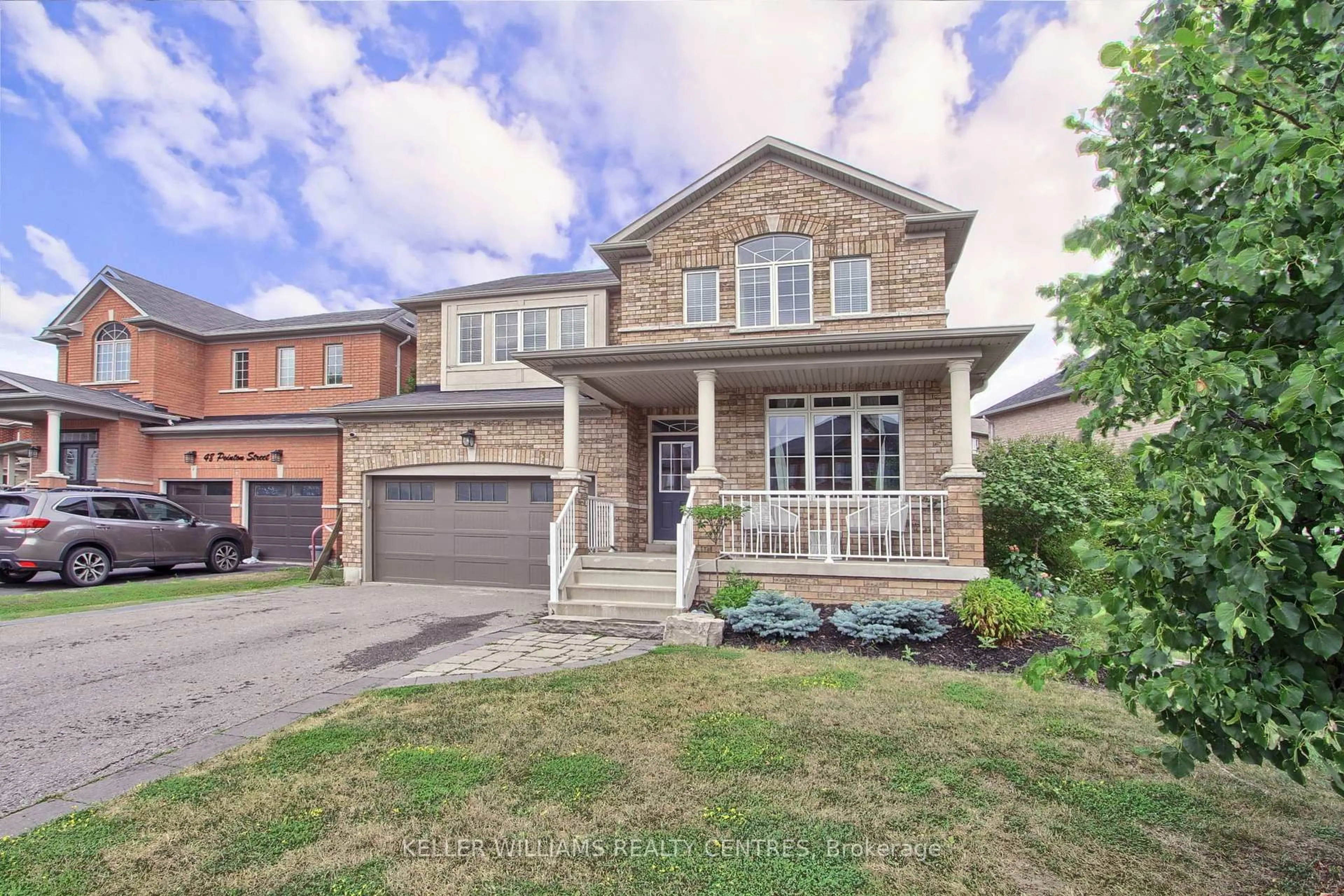 Home with brick exterior material, street for 56 Pointon St, Aurora Ontario L4G 0J8