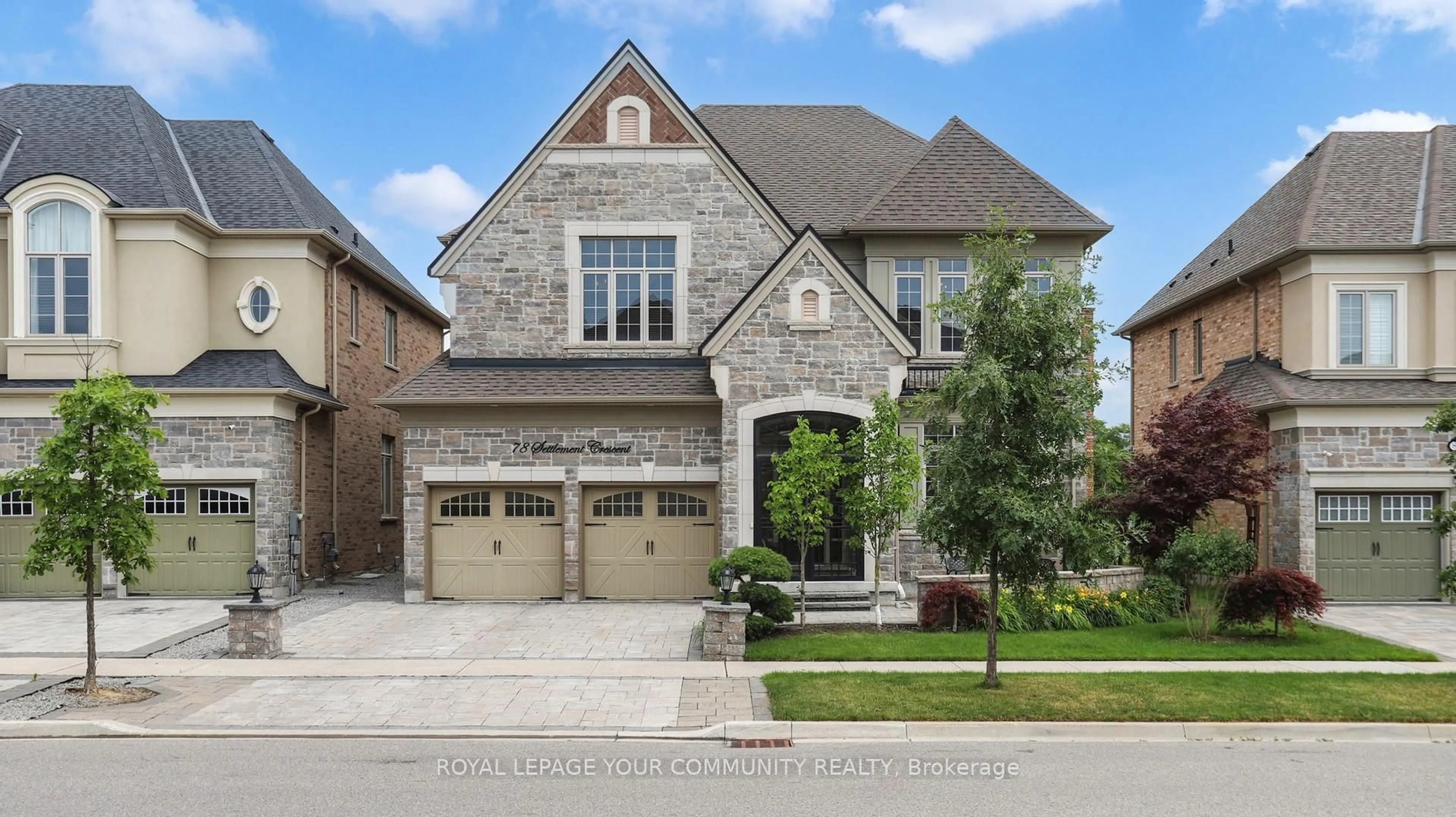 Home with brick exterior material, street for 78 Settlement Cres, Richmond Hill Ontario L4E 1E3