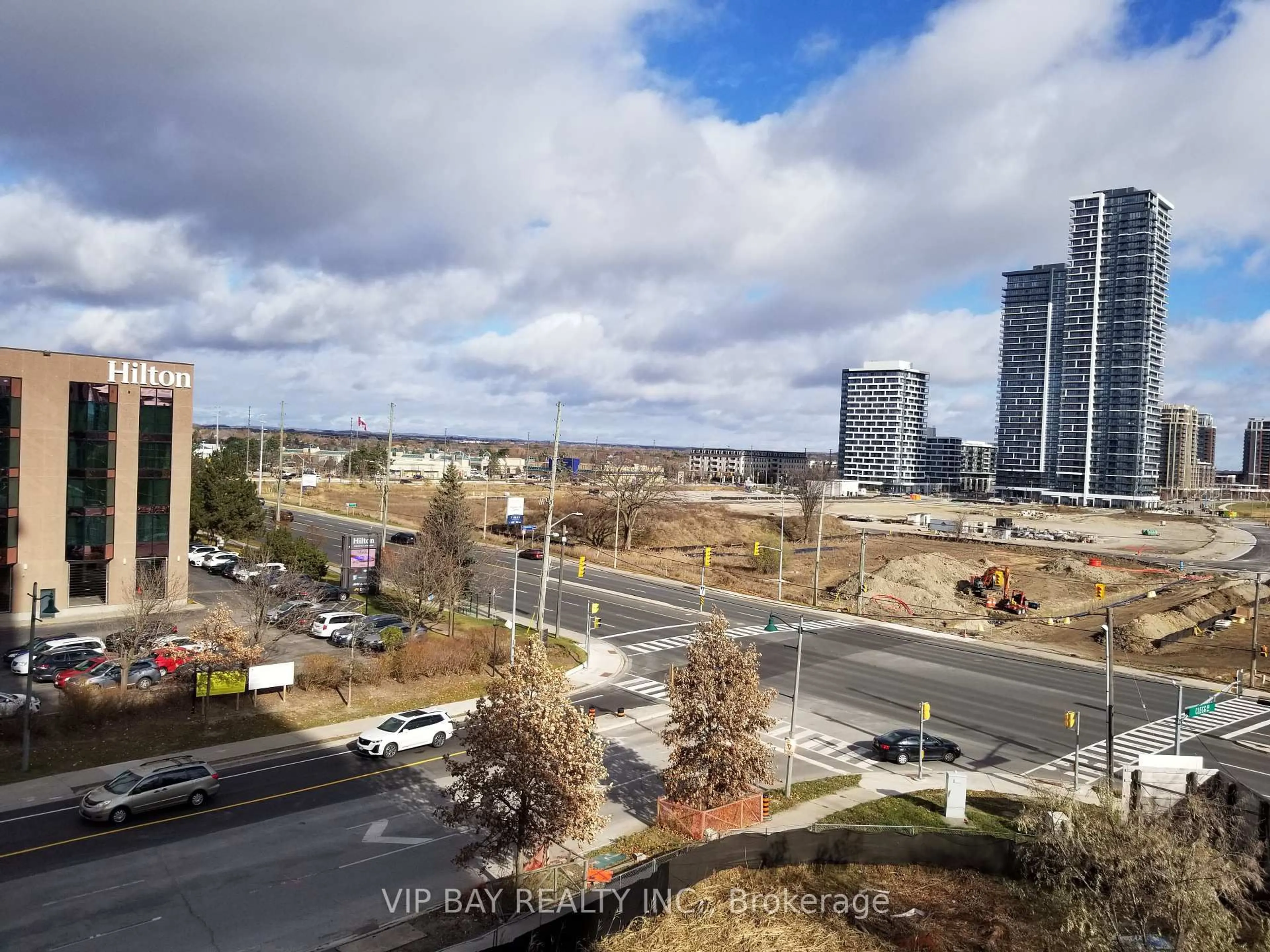A pic from outside/outdoor area/front of a property/back of a property/a pic from drone, city buildings view from balcony for 9 Clegg Rd #620, Markham Ontario L6G 0H3