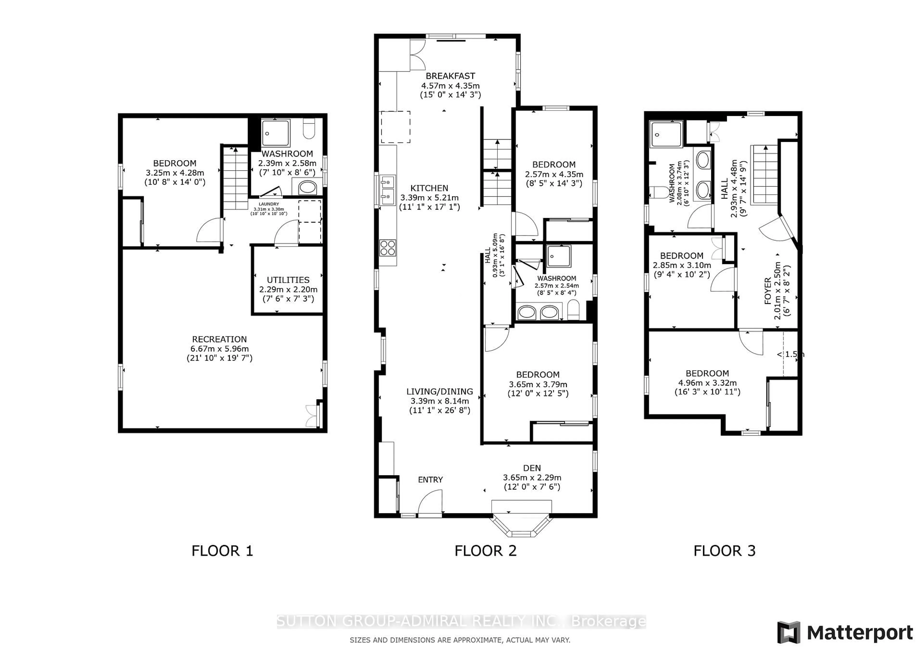Floor plan for 408 Andrew St, Newmarket Ontario L3Y 1H4