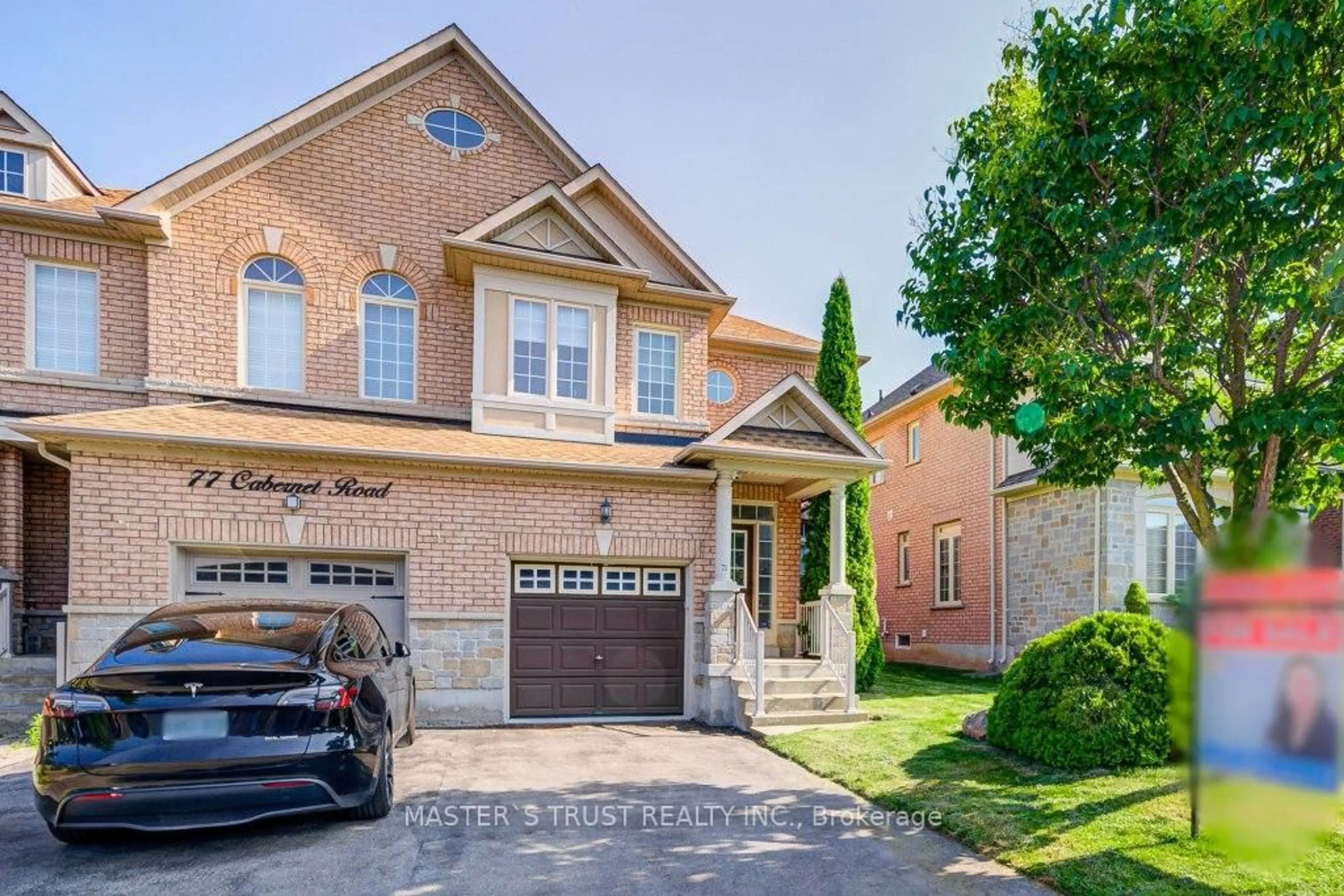 Home with brick exterior material, street for 73 Cabernet Rd, Vaughan Ontario L4J 8X7
