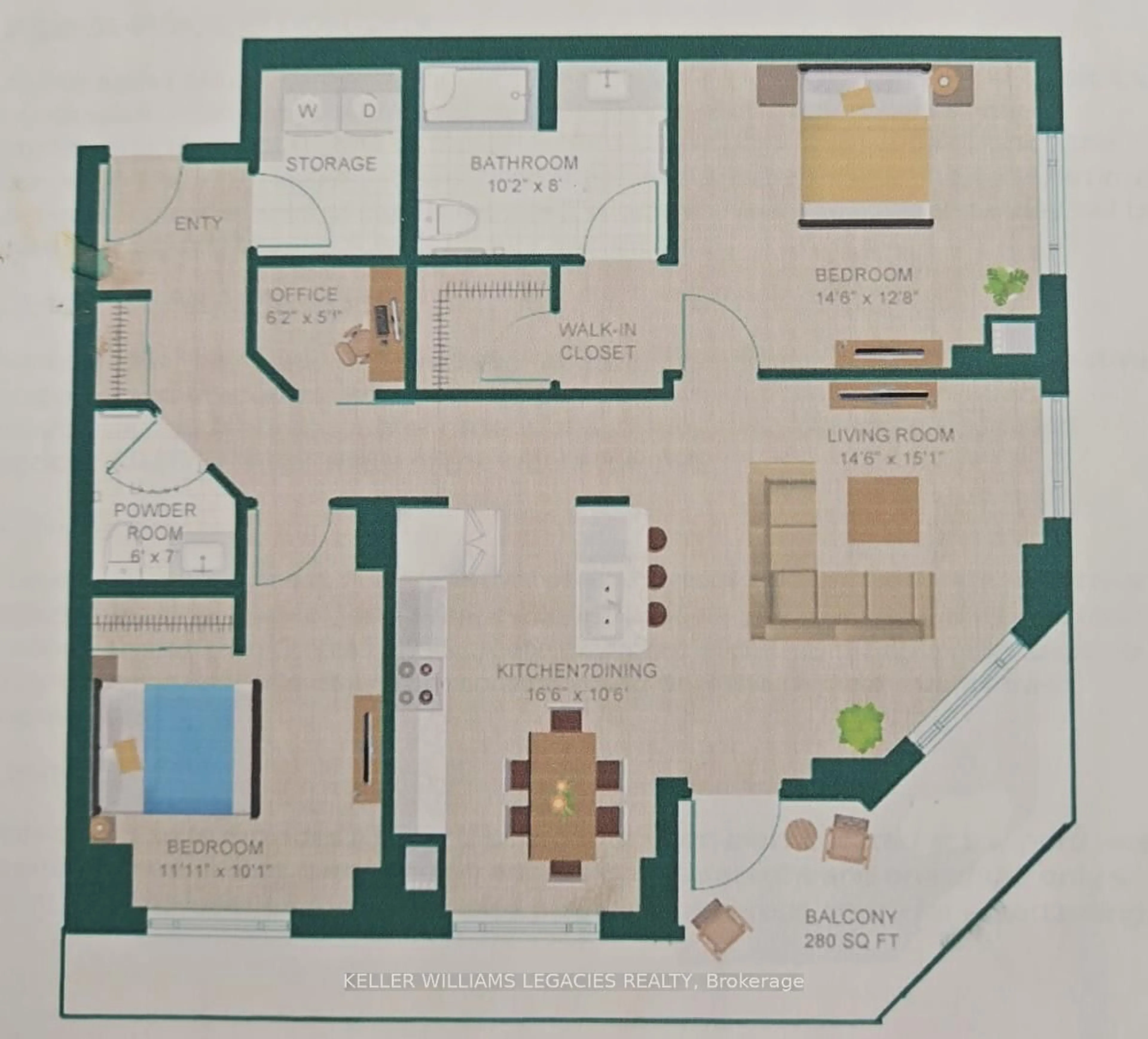 Floor plan for 460 William Graham Dr #113, Aurora Ontario L4G 1X9