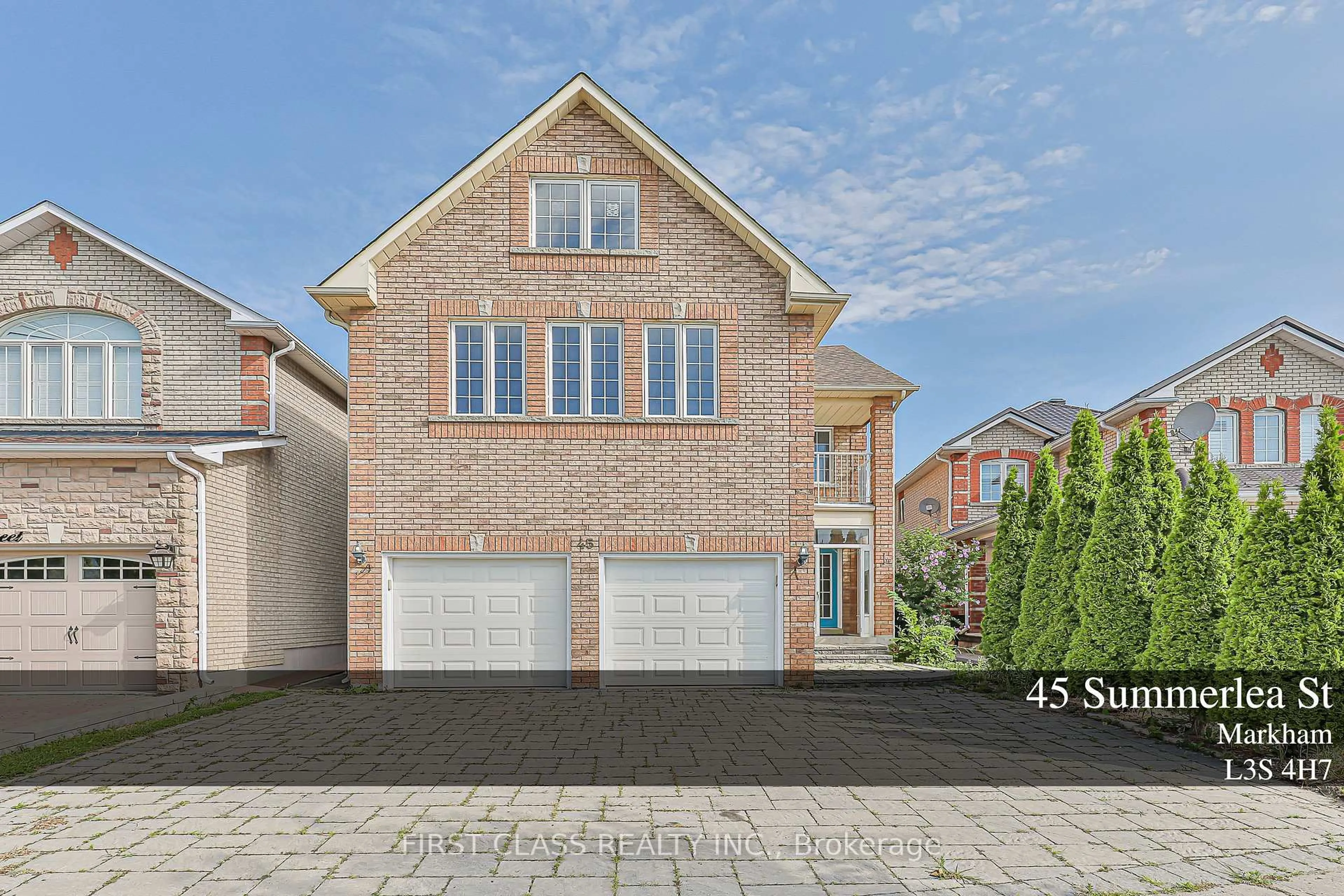 Home with brick exterior material, street for 45 Summerlea St, Markham Ontario L3S 4H7