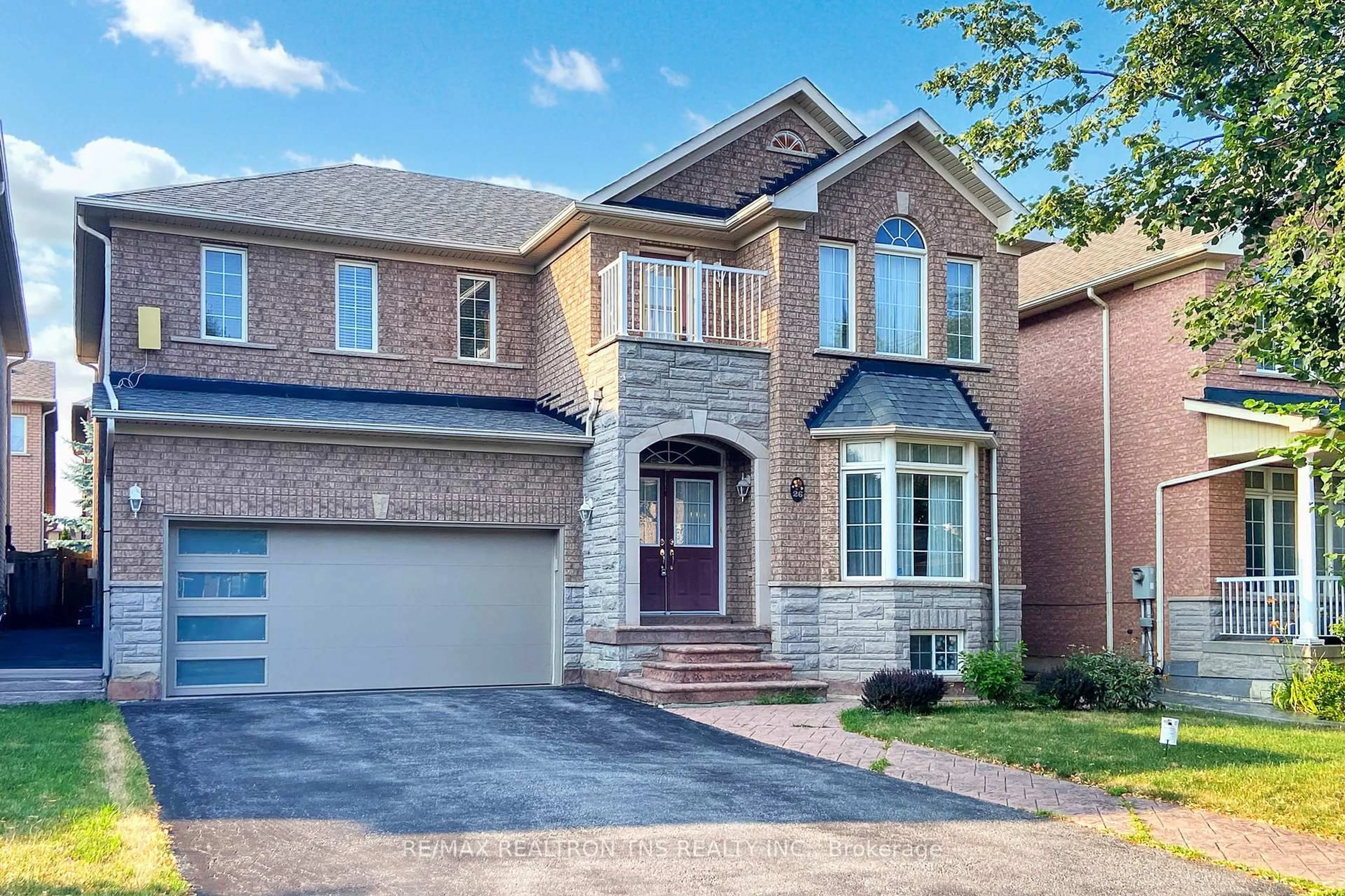 Home with brick exterior material, street for 26 Bartlett Rd, Markham Ontario L6C 2Y6