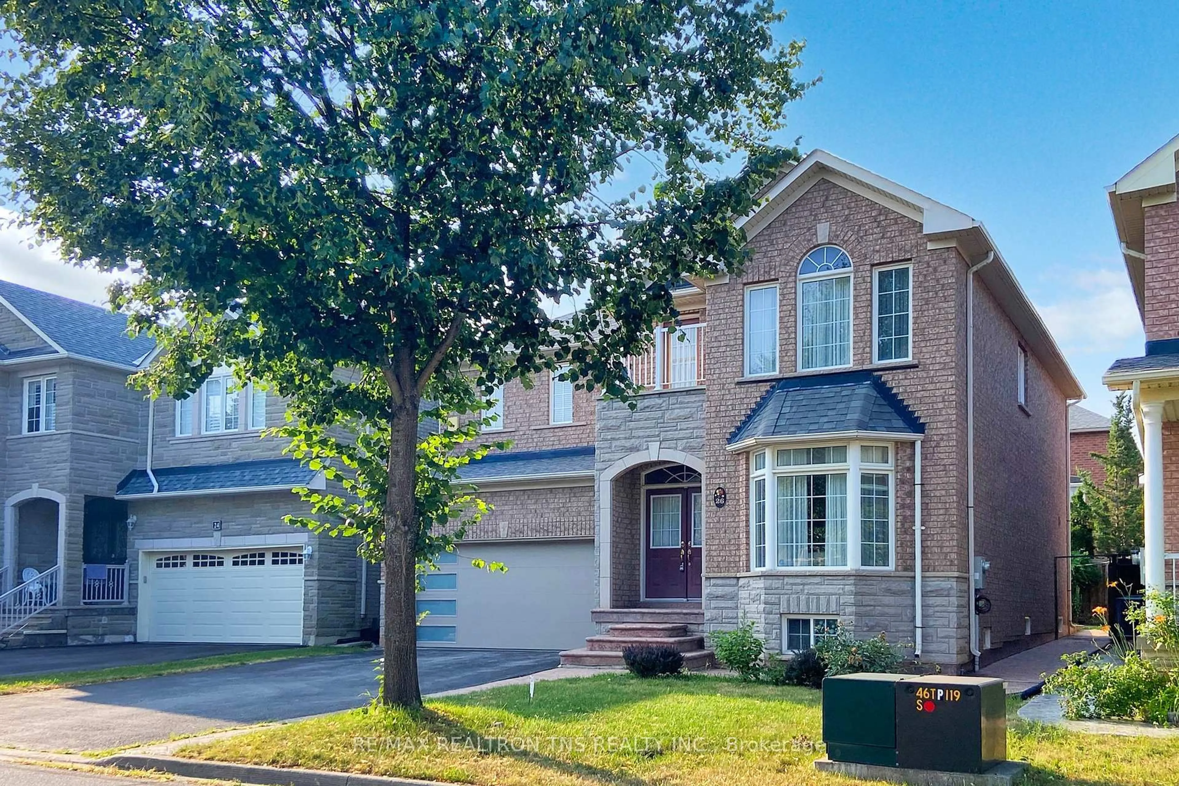 Home with brick exterior material, street for 26 Bartlett Rd, Markham Ontario L6C 2Y6