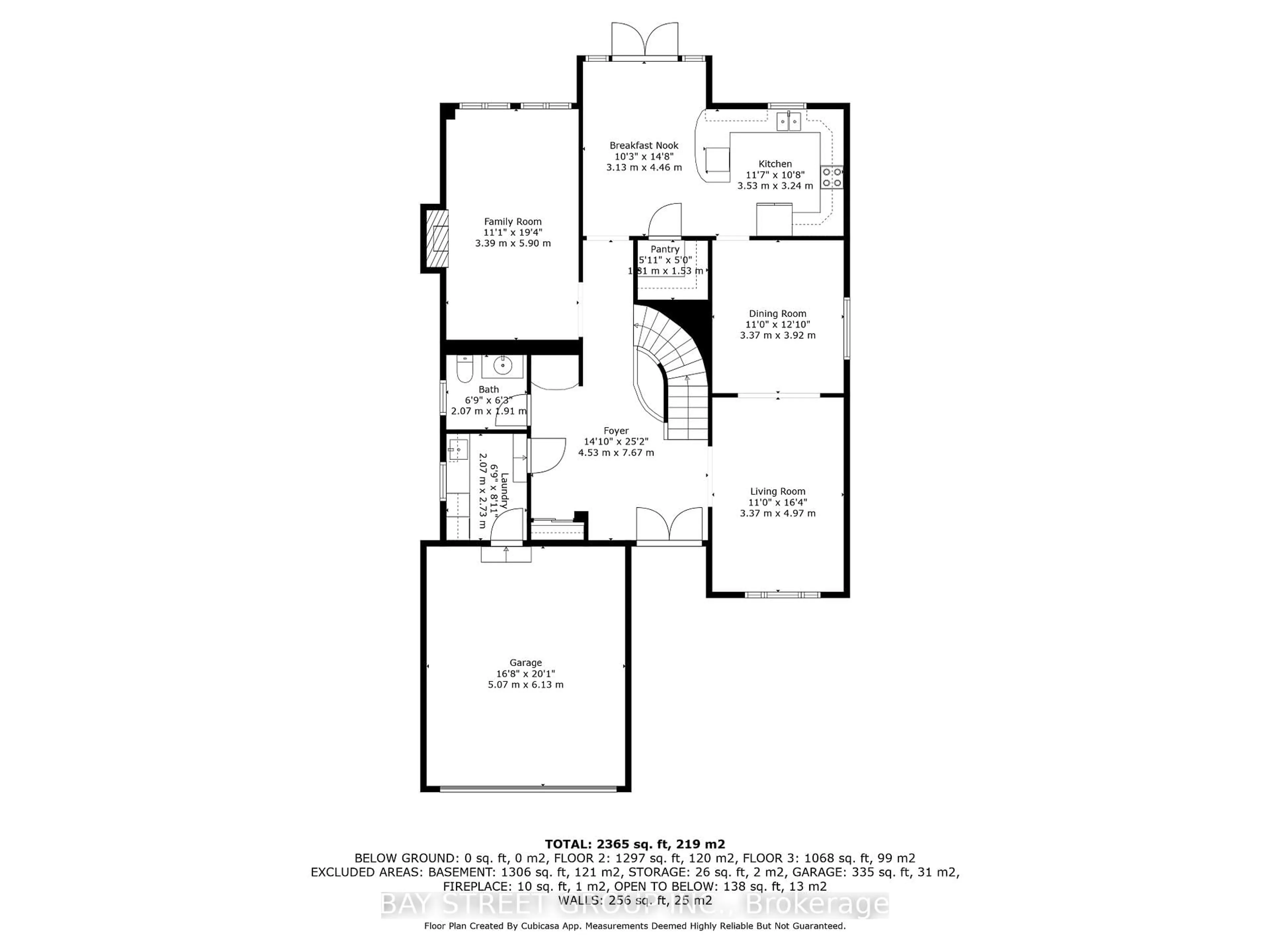 Floor plan for 76 Hyde Park Dr, Richmond Hill Ontario L4B 1X1