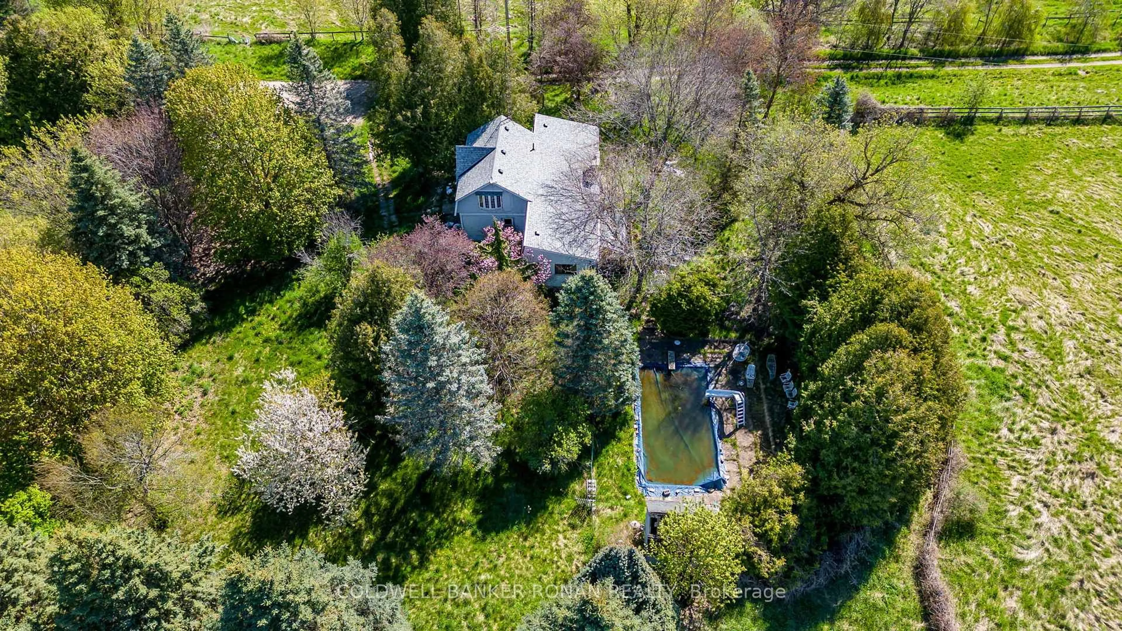 A pic from outside/outdoor area/front of a property/back of a property/a pic from drone, street for 8689 County Rd 1, Adjala-Tosorontio Ontario L0G 1L0