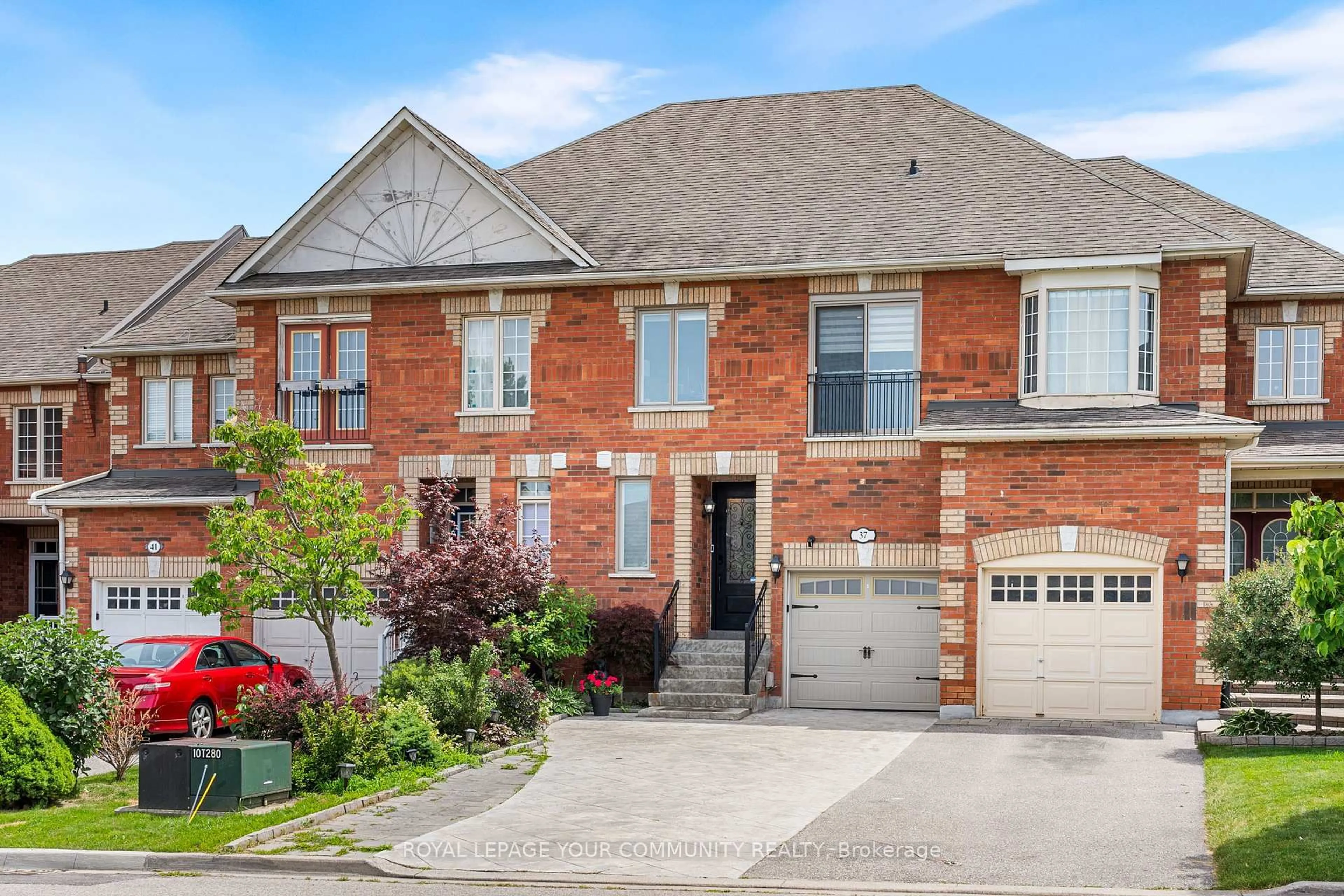 Home with brick exterior material, street for 37 Copperstone Cres, Richmond Hill Ontario L4S 2C5