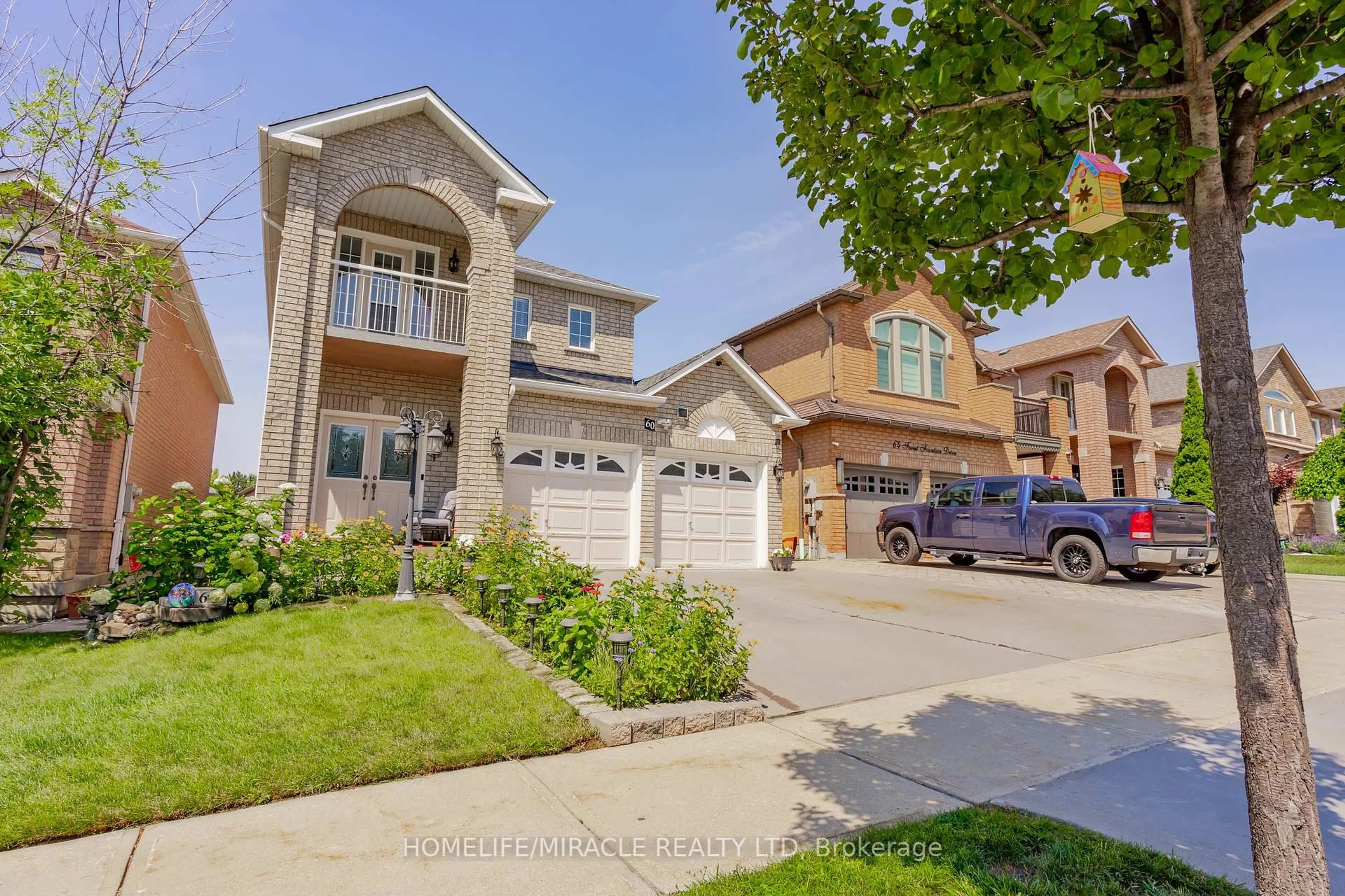 Home with brick exterior material, street for 60 Forest Fountain Dr, Vaughan Ontario L4H 1S3