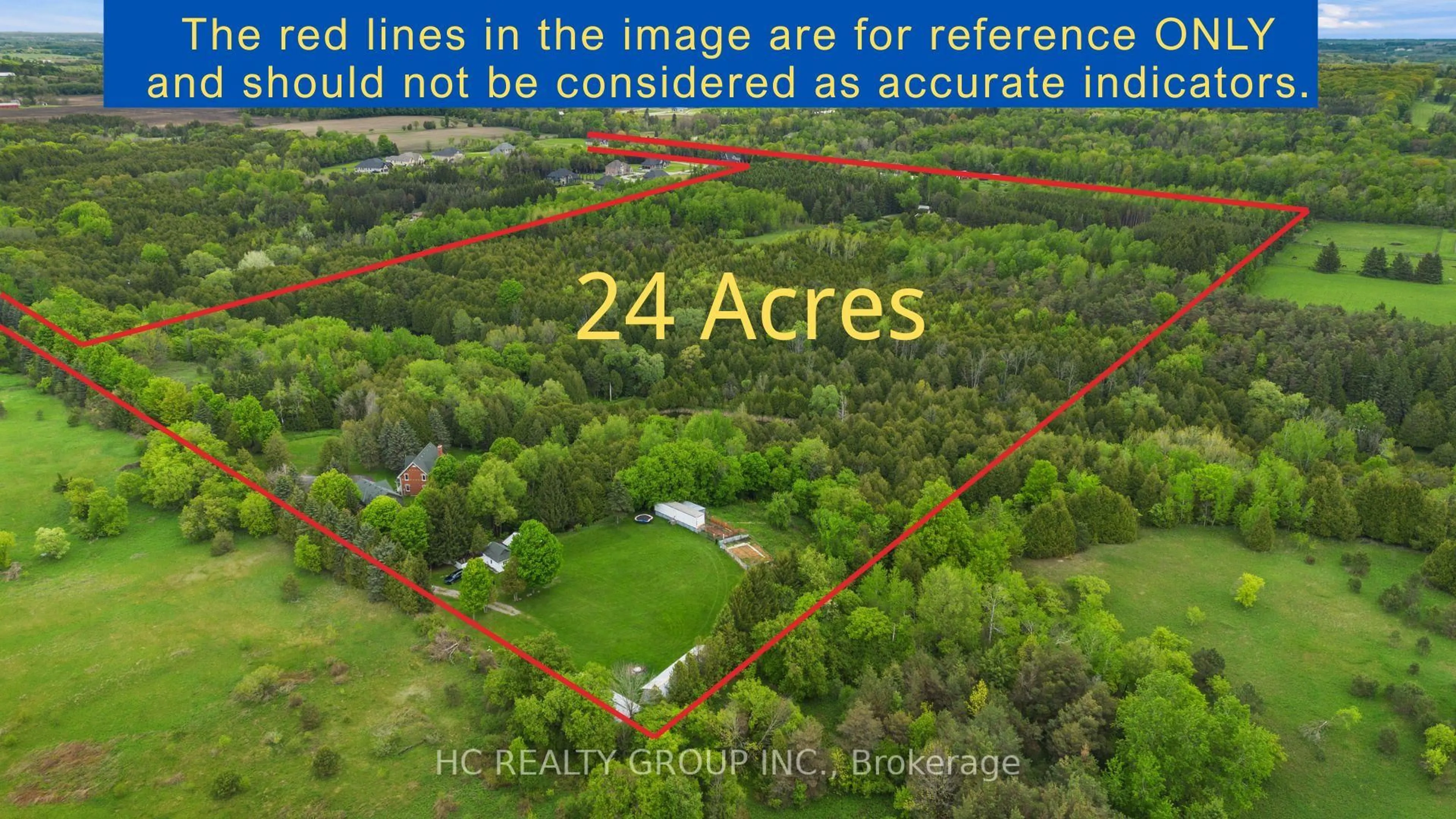 A pic from outside/outdoor area/front of a property/back of a property/a pic from drone, forest/trees view for 2639 Herald Rd, East Gwillimbury Ontario L0G 1V0